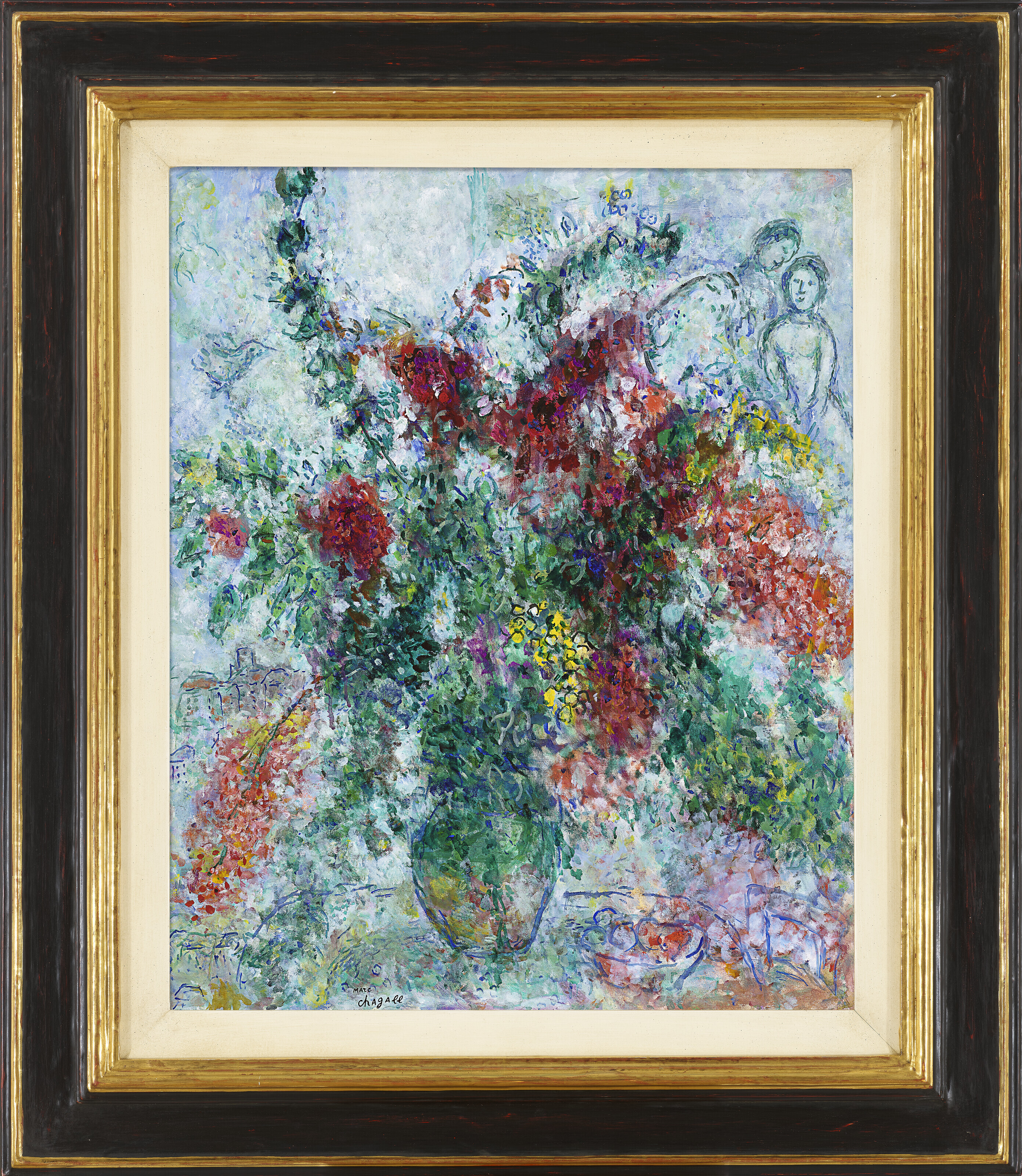 Marc Chagall — Большой букет на столе, изображение 2
