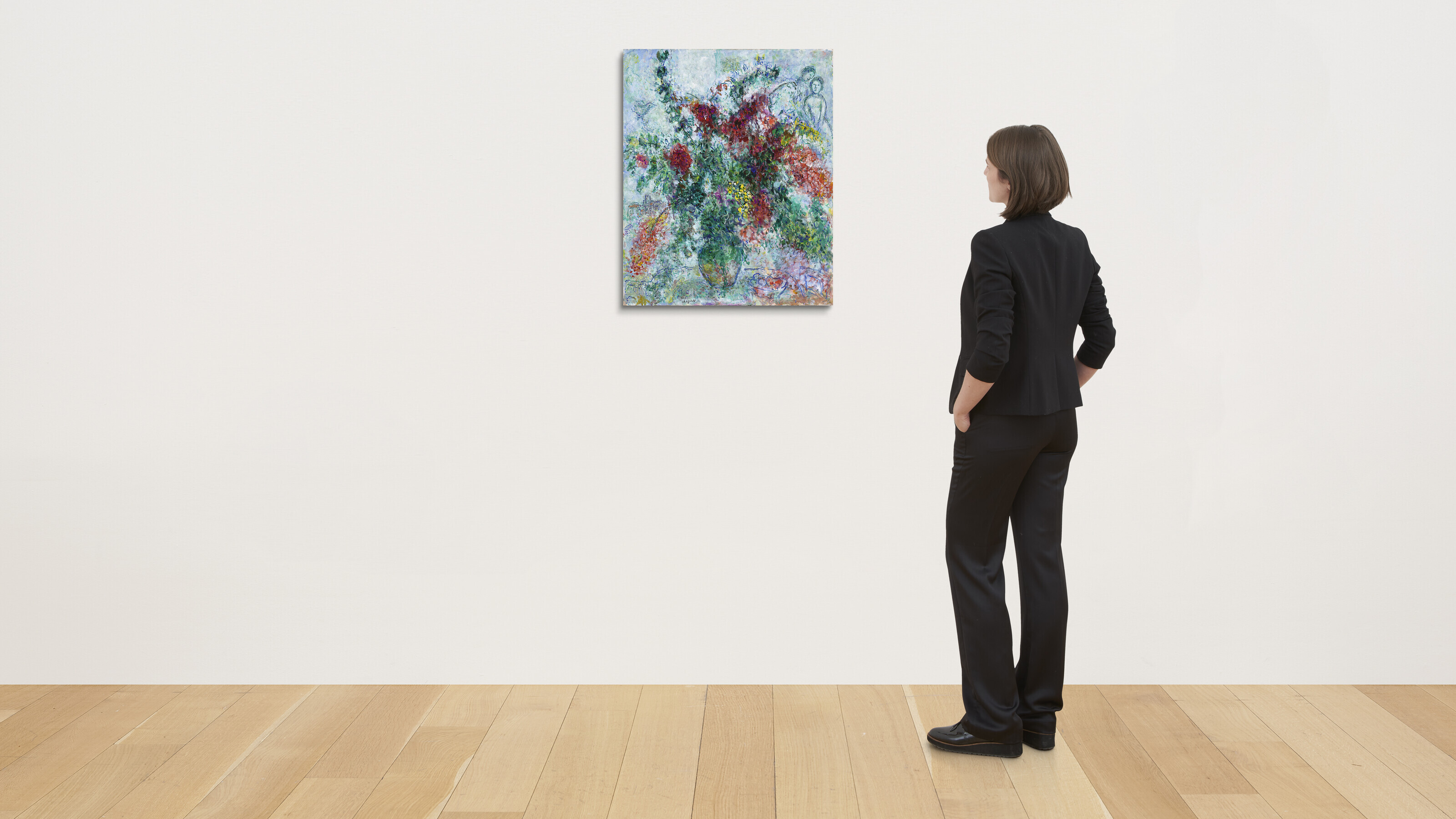 Marc Chagall — Большой букет на столе, изображение 4
