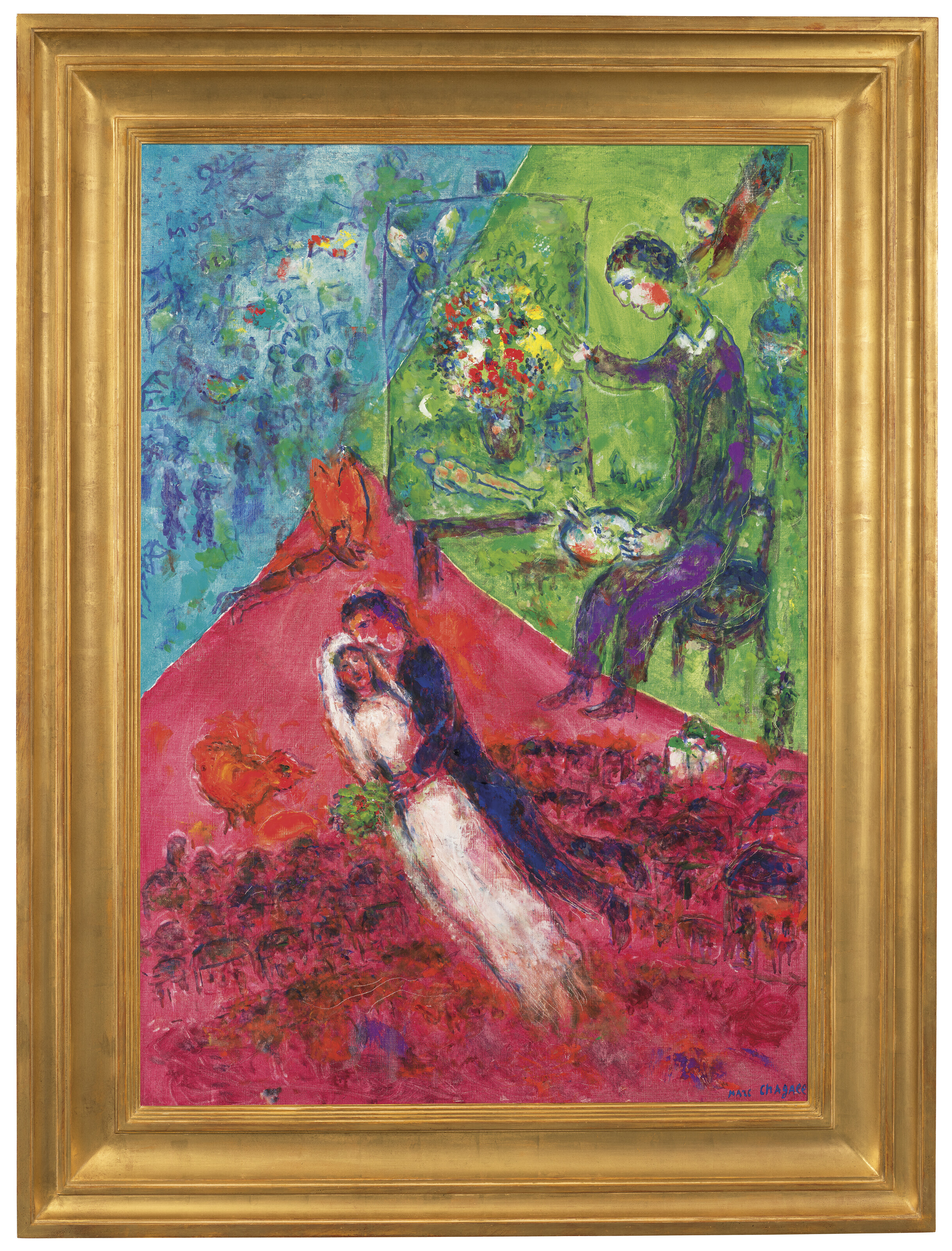 Marc Chagall — Отец и мария из трех семей, изображение 2