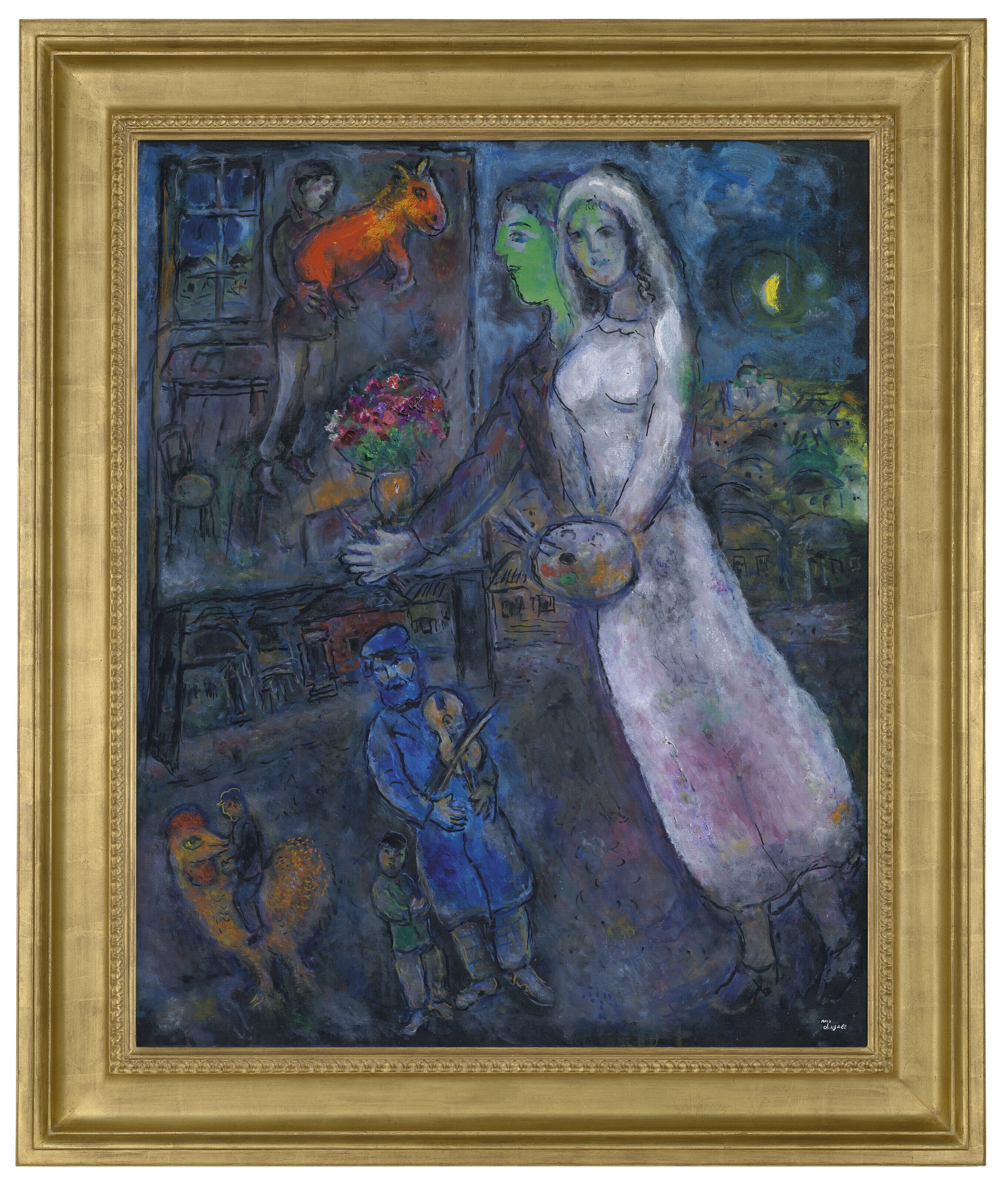 Marc Chagall — История любви, Марии и сына, пары и виолончелиста, изображение 2