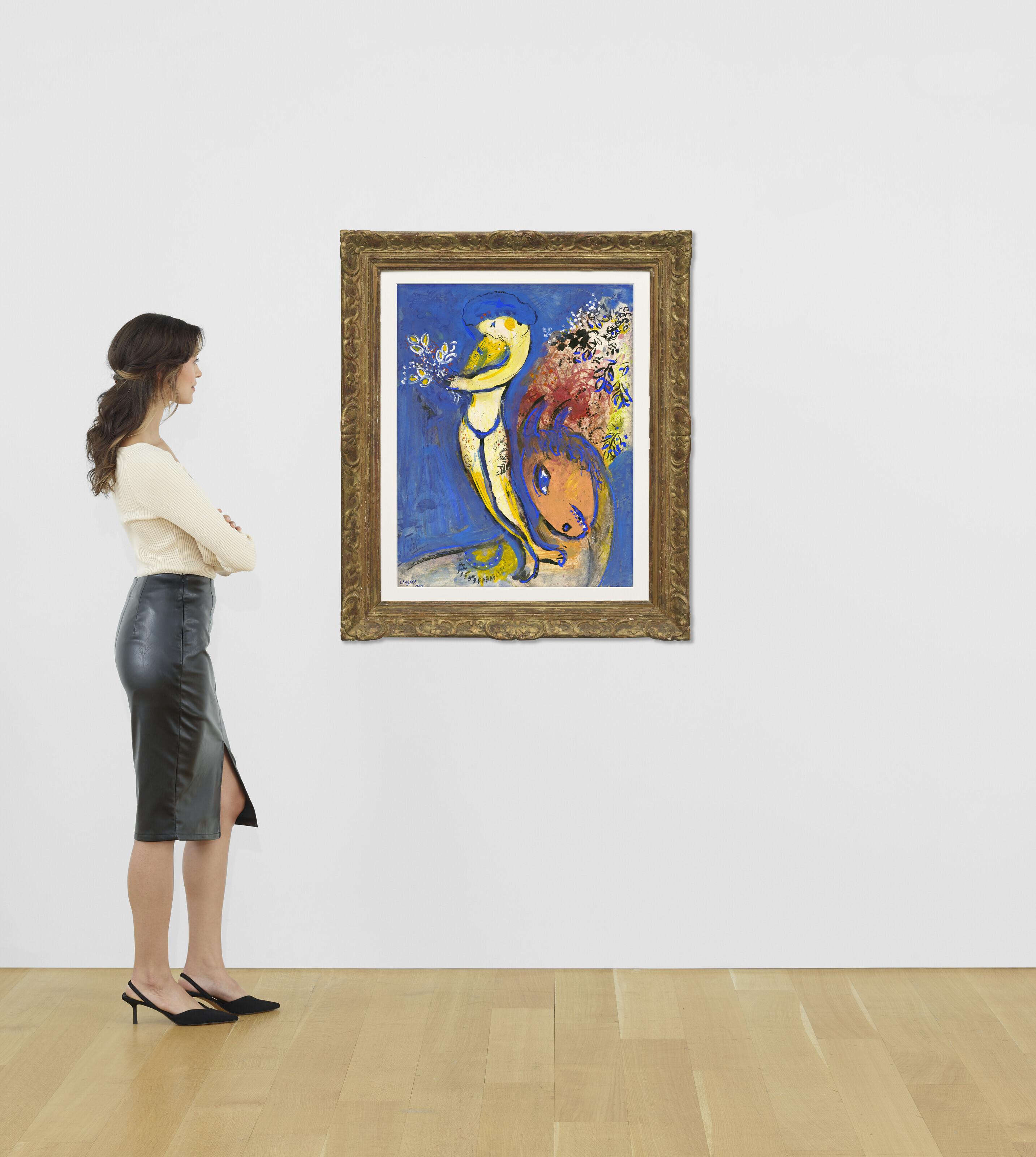 Marc Chagall — Экюйер с букетом во главе, изображение 4