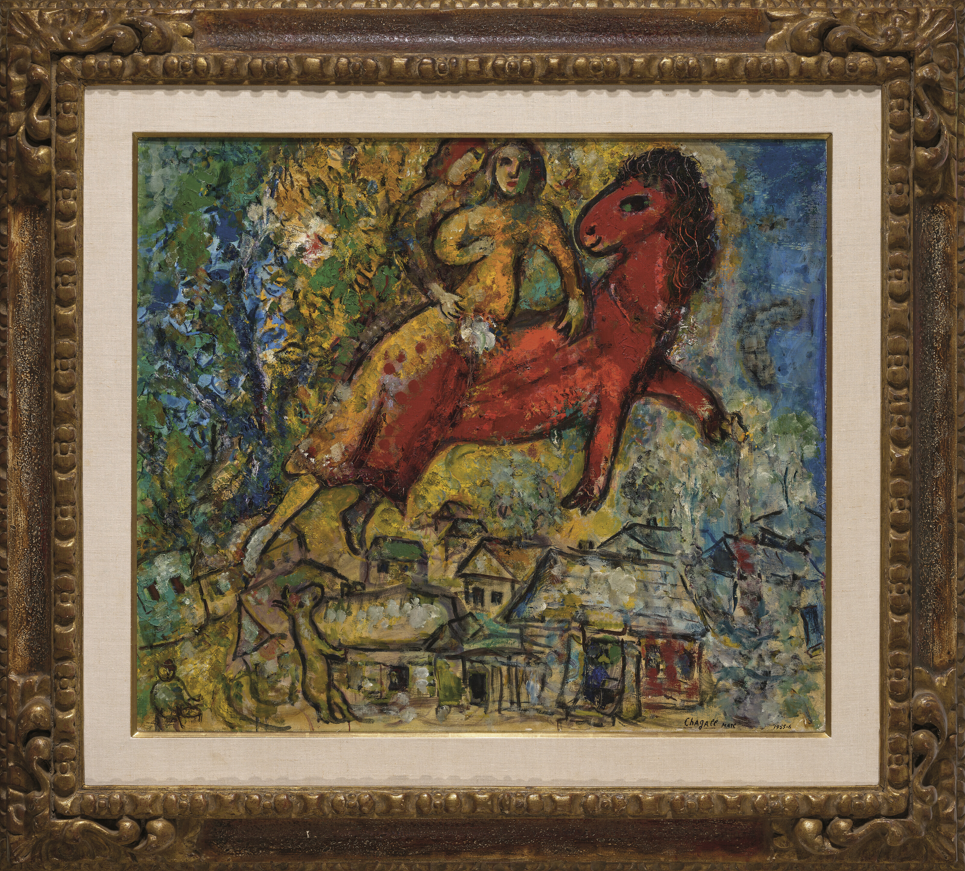 Marc Chagall — Прогулка или Кавалькада, изображение 2