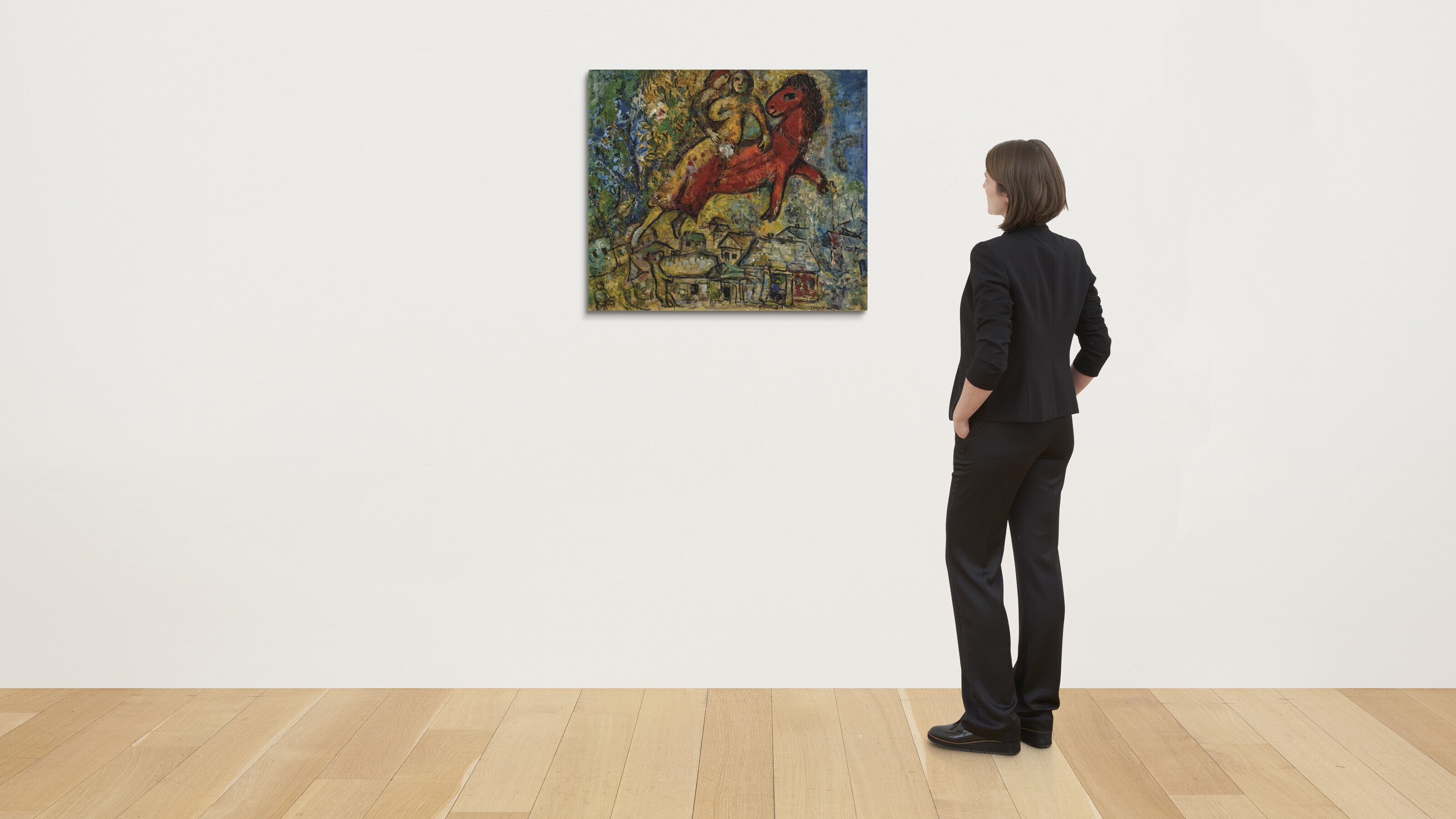 Marc Chagall — Прогулка или Кавалькада, изображение 4