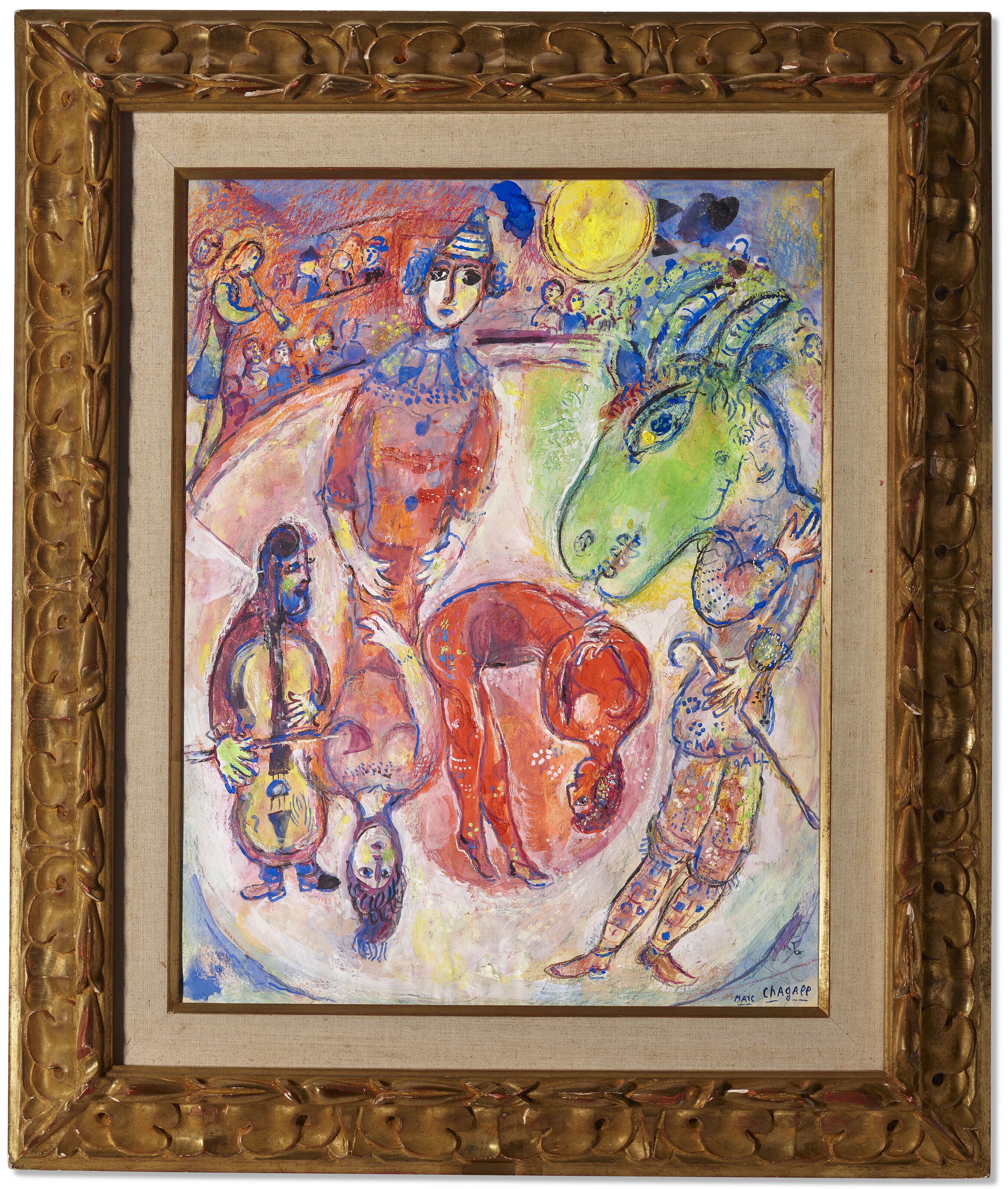 Marc Chagall — Арлекин в образе желтой луны, изображение 2