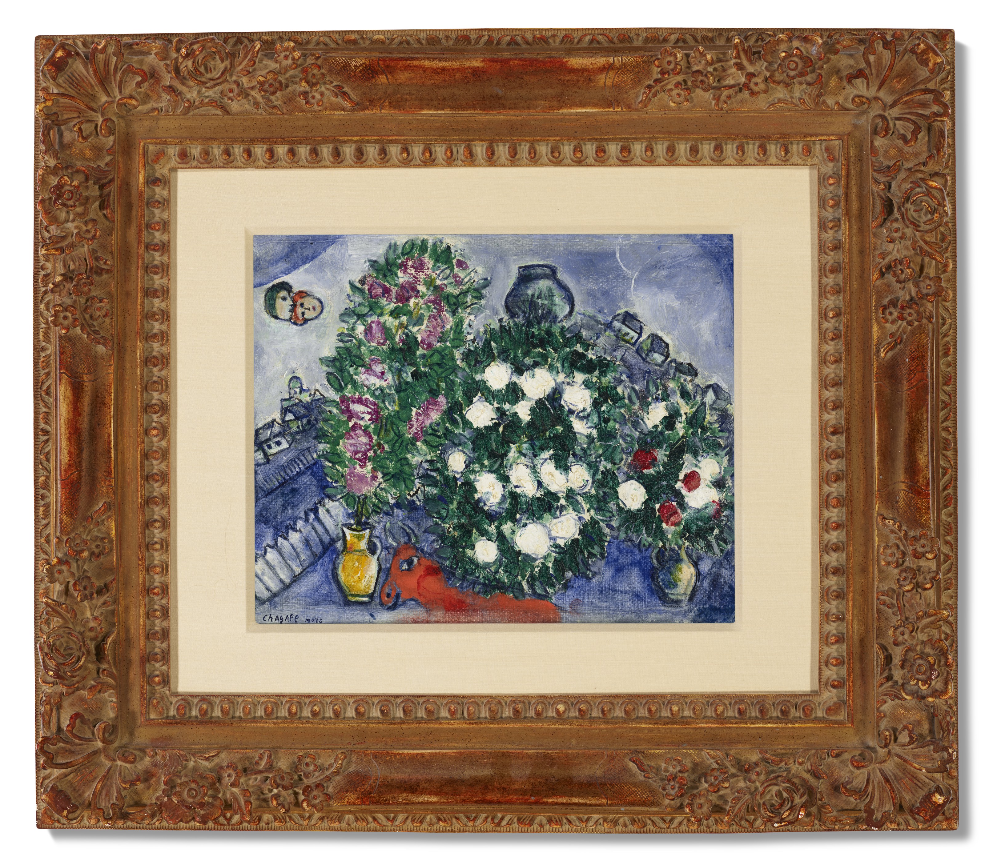 Marc Chagall — Букеты из трех человек или новый букет, изображение 2
