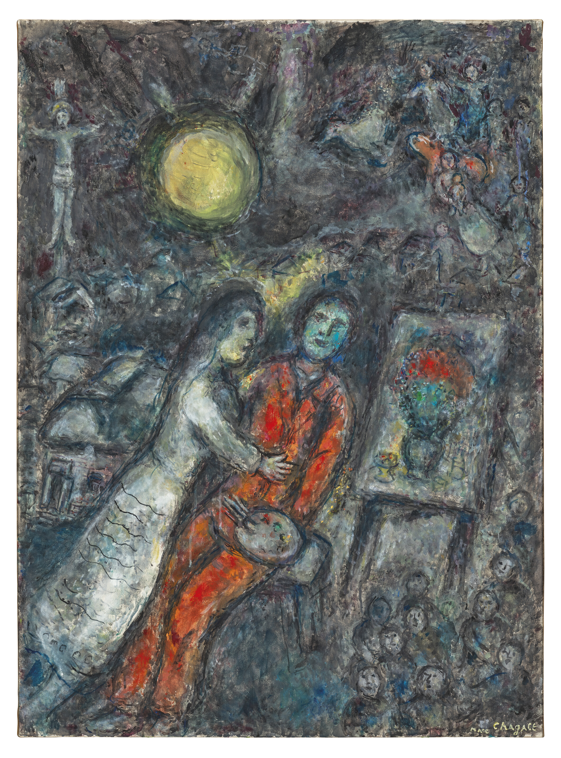 Marc Chagall — Пара в лунном свете, изображение 2