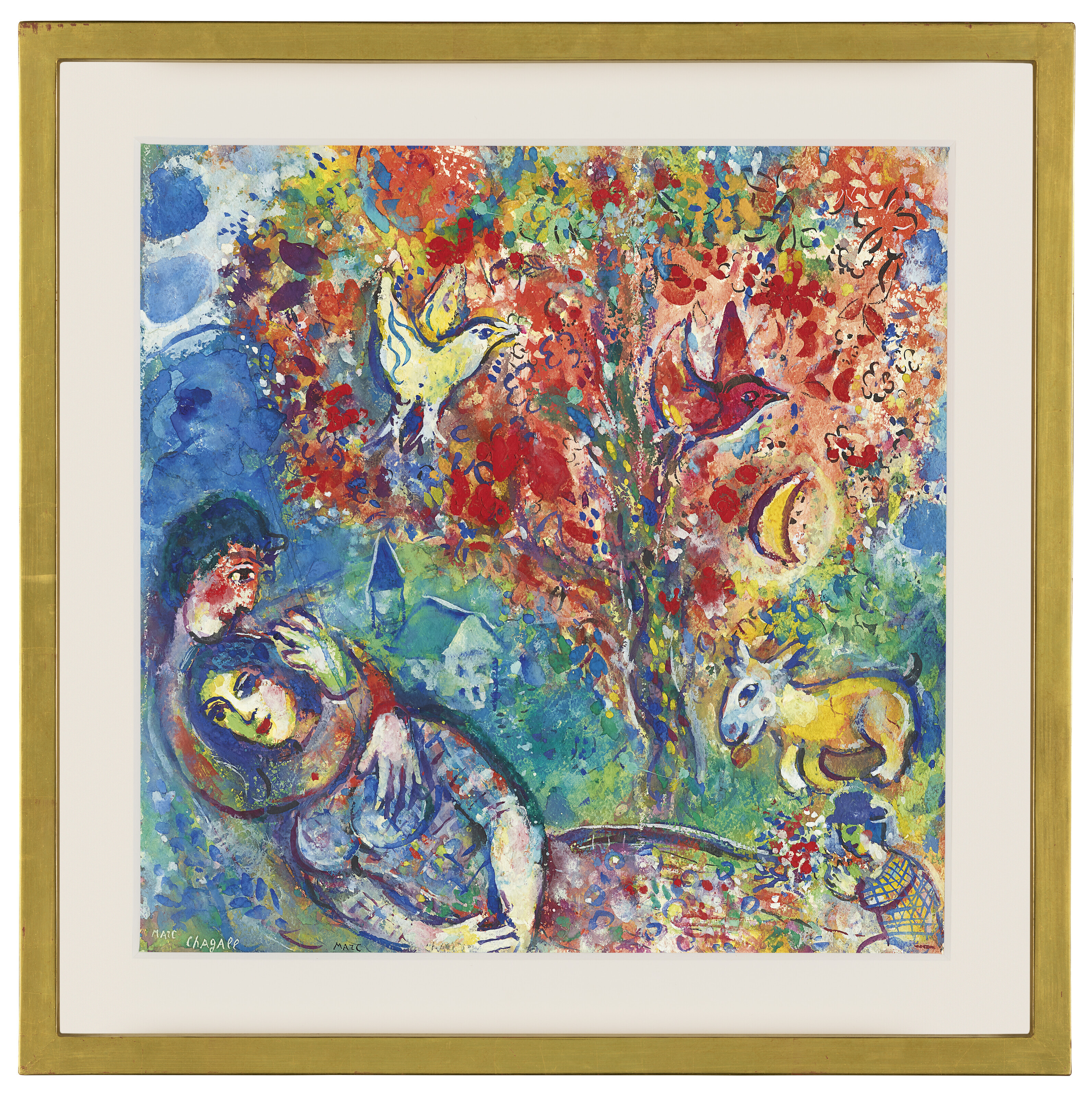Marc Chagall — Пара, которая любит друг друга, изображение 2