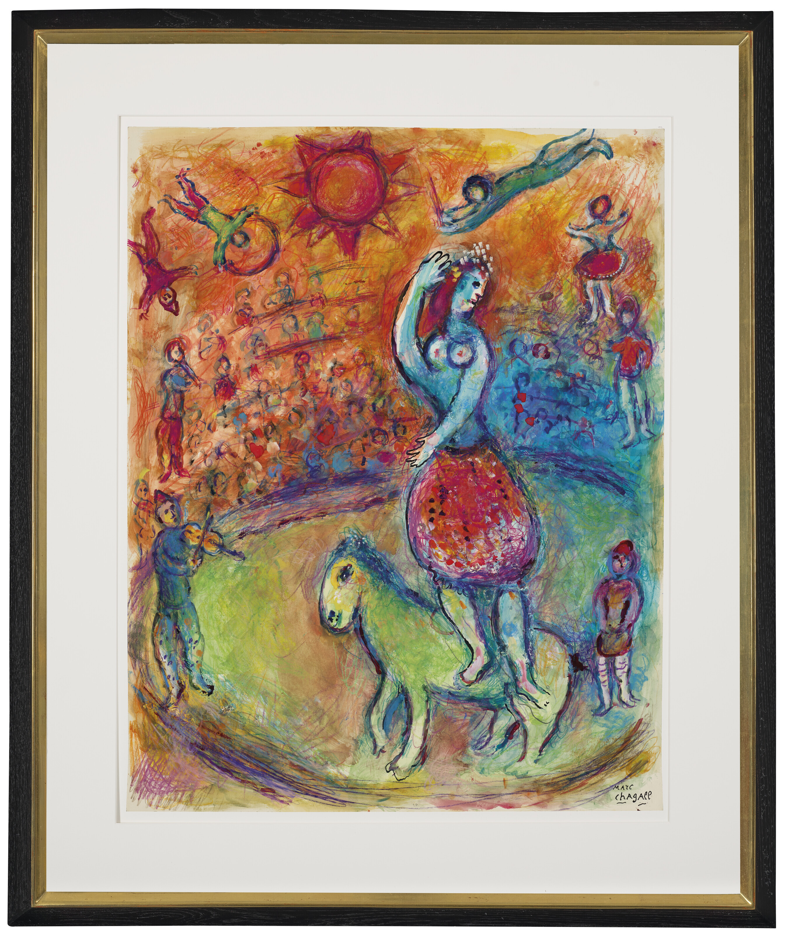 Marc Chagall — Экюи на вершине холма в цирке, изображение 2