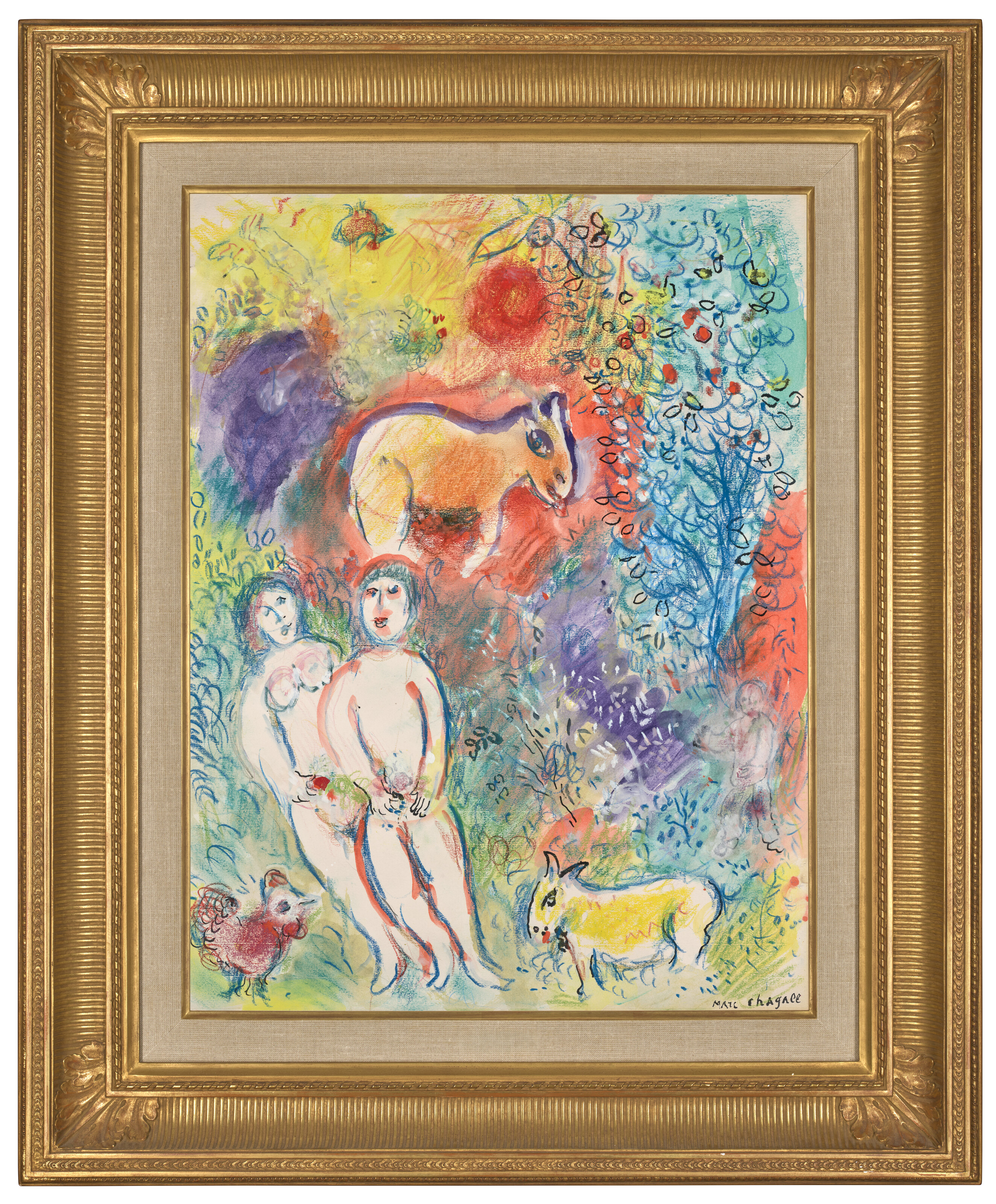 Marc Chagall — Супружеская пара и роскошное сочетание, изображение 2