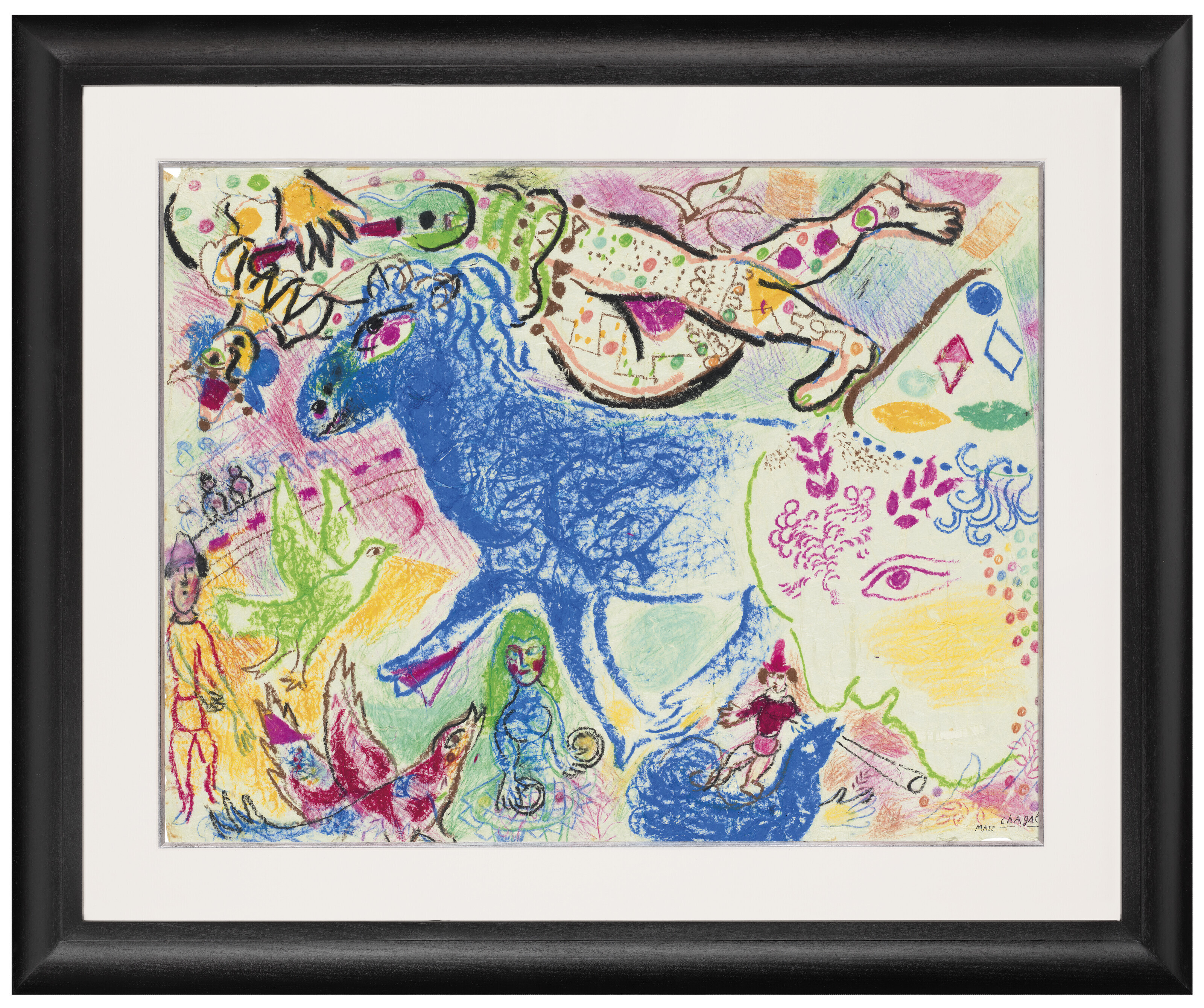 Marc Chagall — Клоун и голубой рыцарь, изображение 2