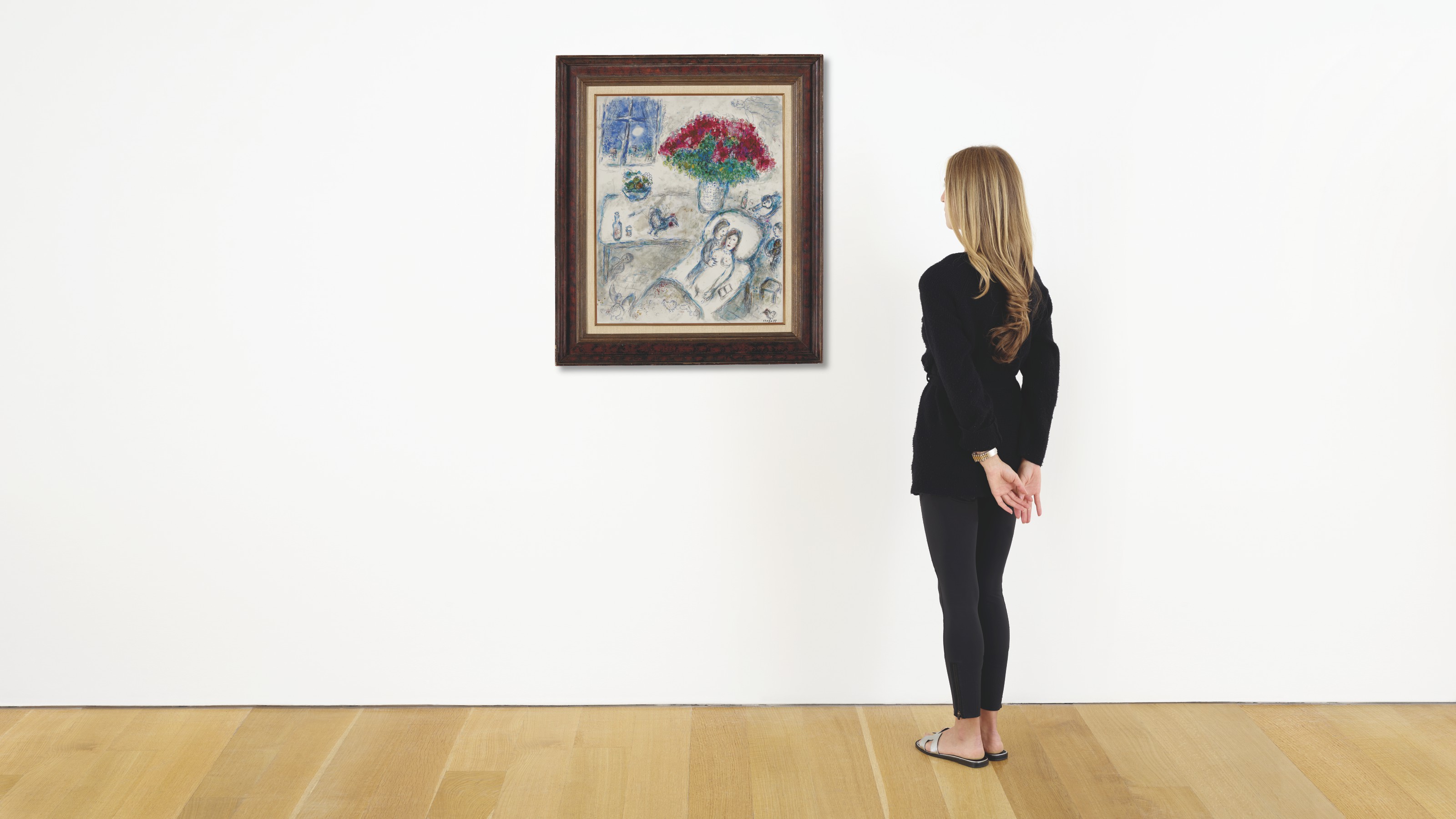 Marc Chagall — Пара с букетом, изображение 5