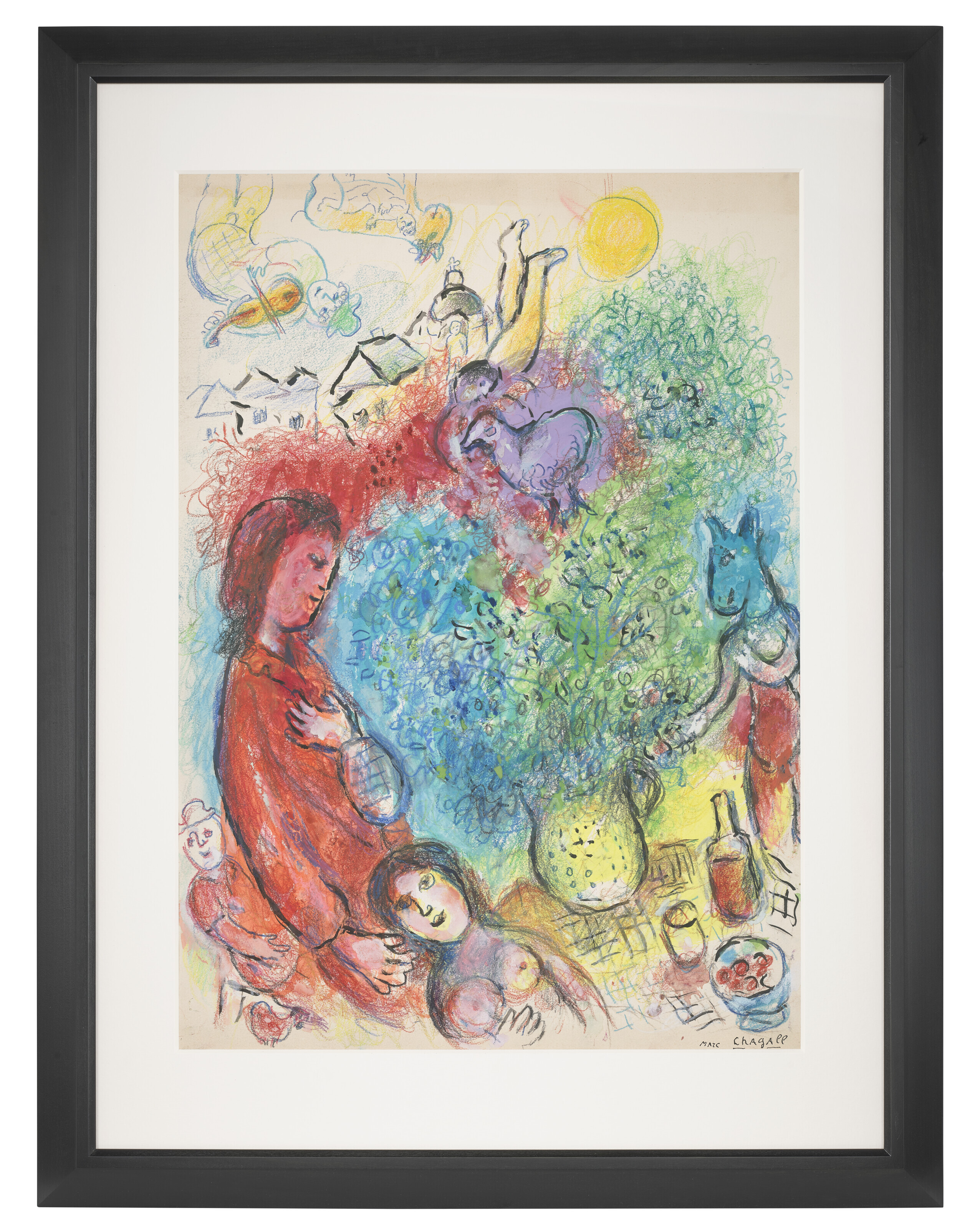 Marc Chagall — Авторская встреча с букетом за столом, изображение 4