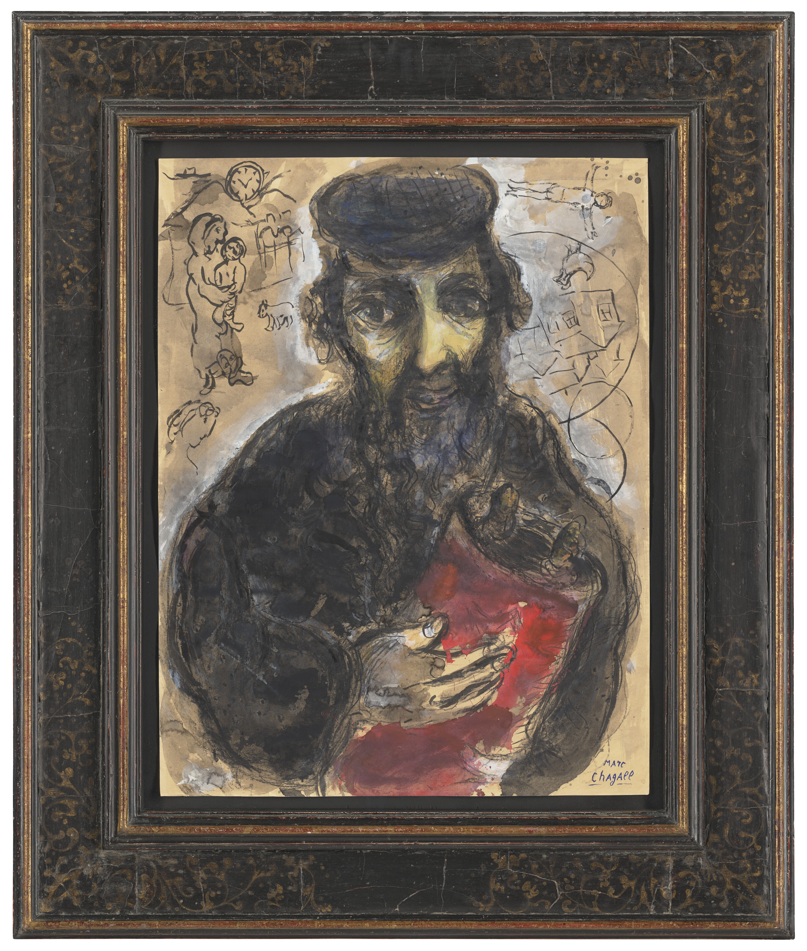 Marc Chagall — Раввин а-ля Тора, изображение 2