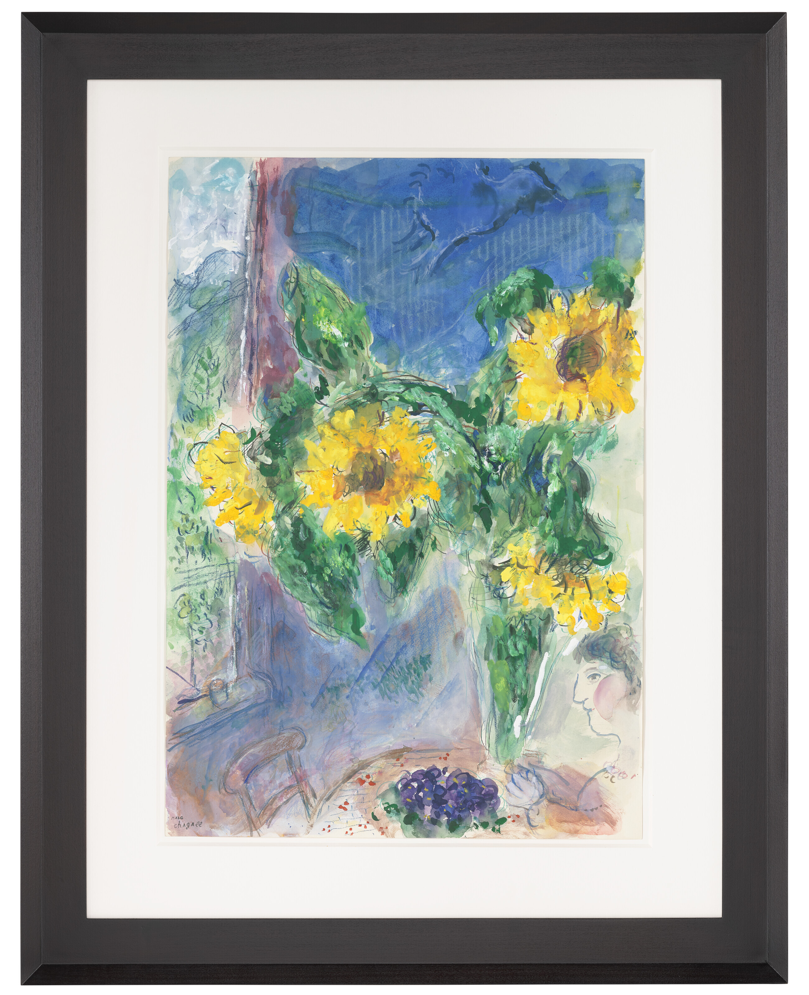 Marc Chagall — Букет турнезольс а Сильс, изображение 3