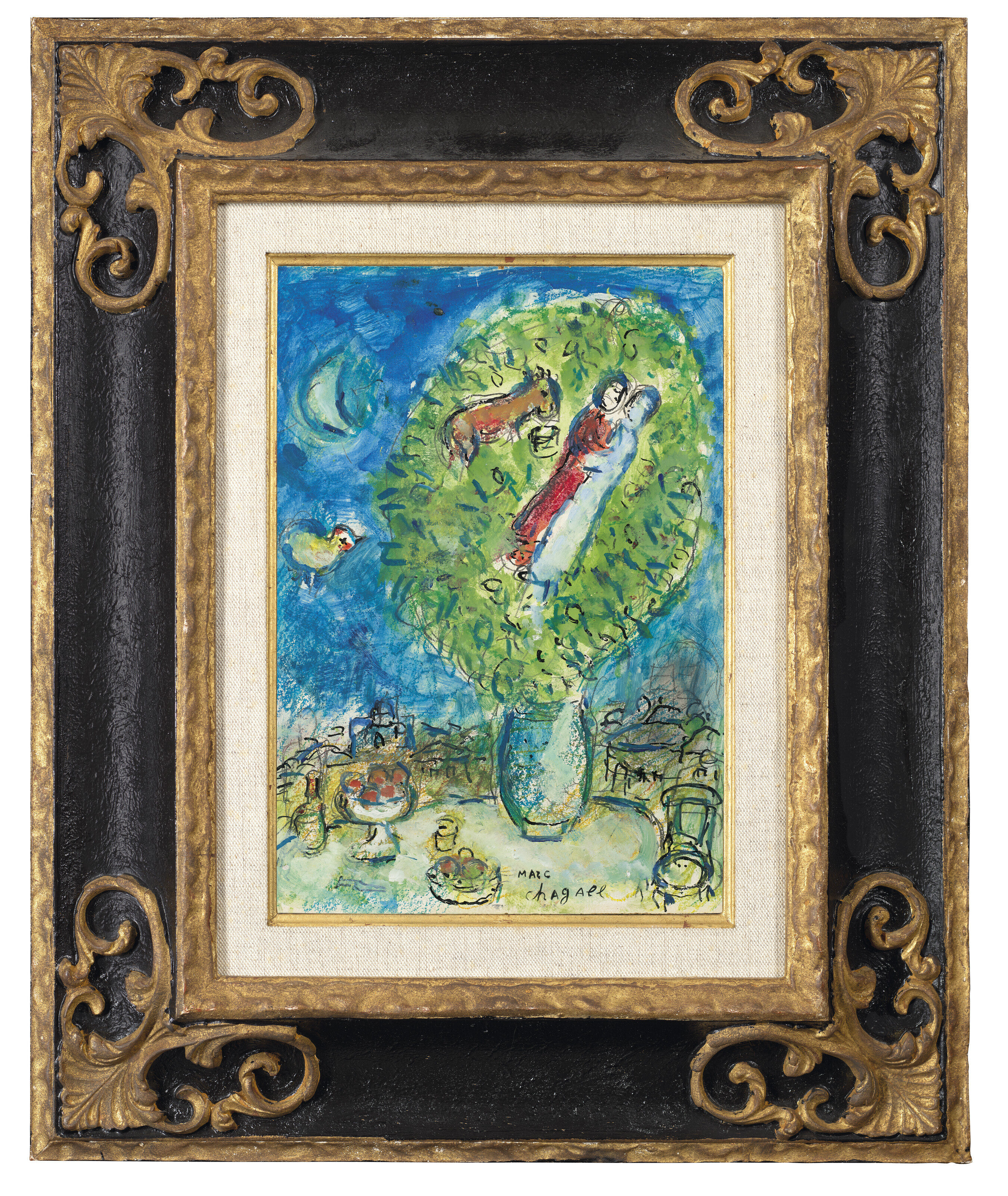 Marc Chagall — Настоящая пара без букета, изображение 4
