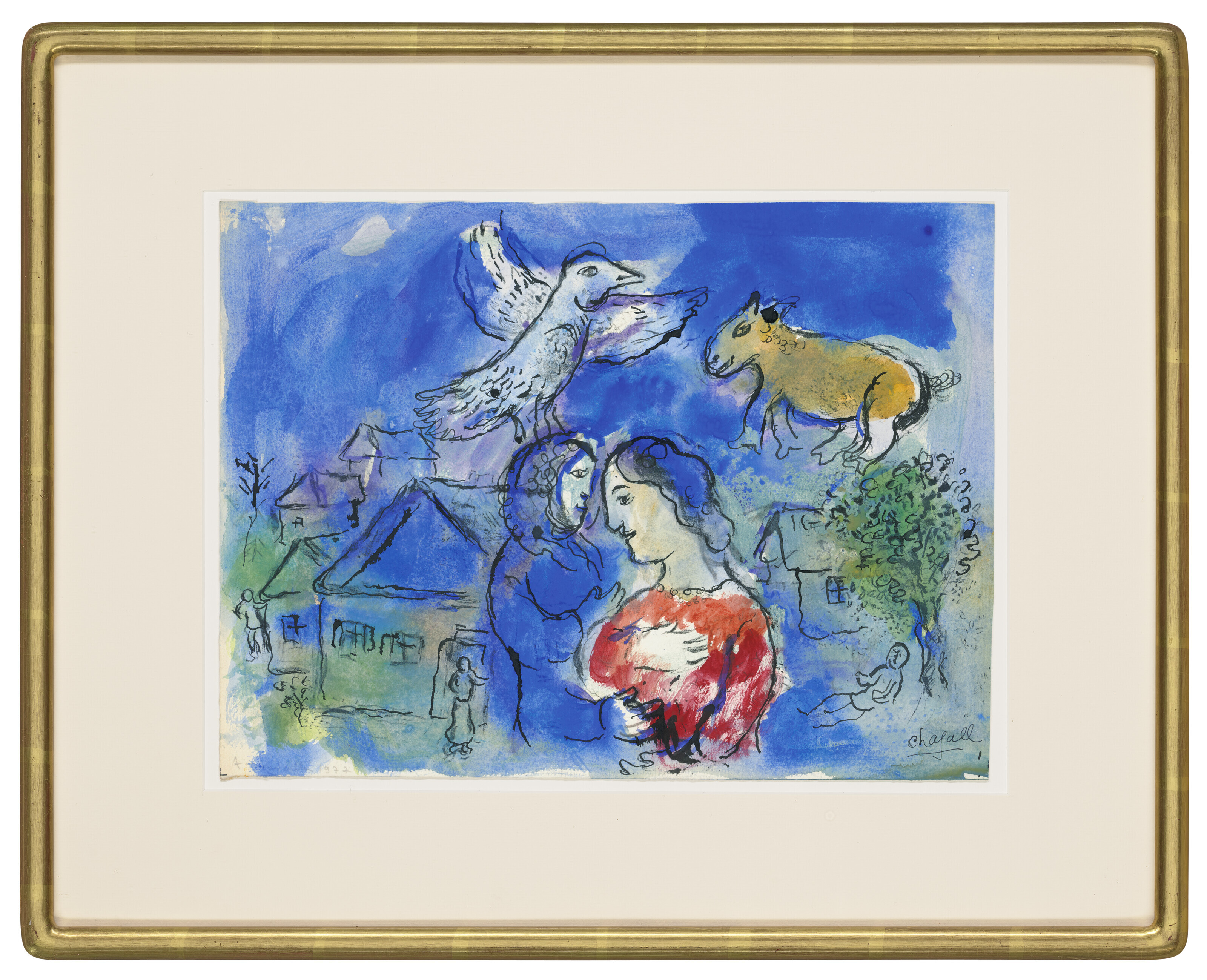 Marc Chagall — Автострада в деревне, изображение 2