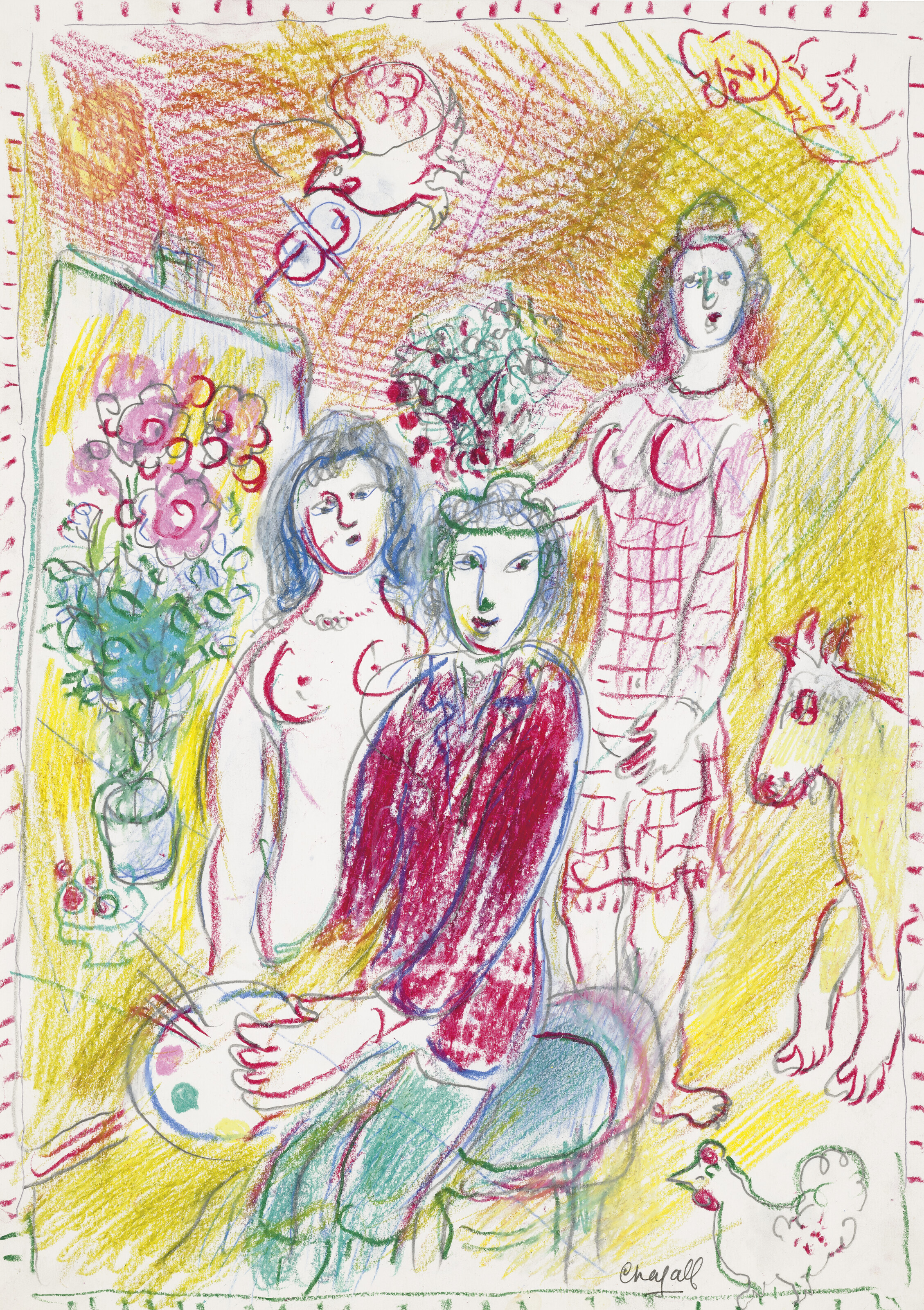 Marc Chagall — Посещение музея искусств в фонде желтых