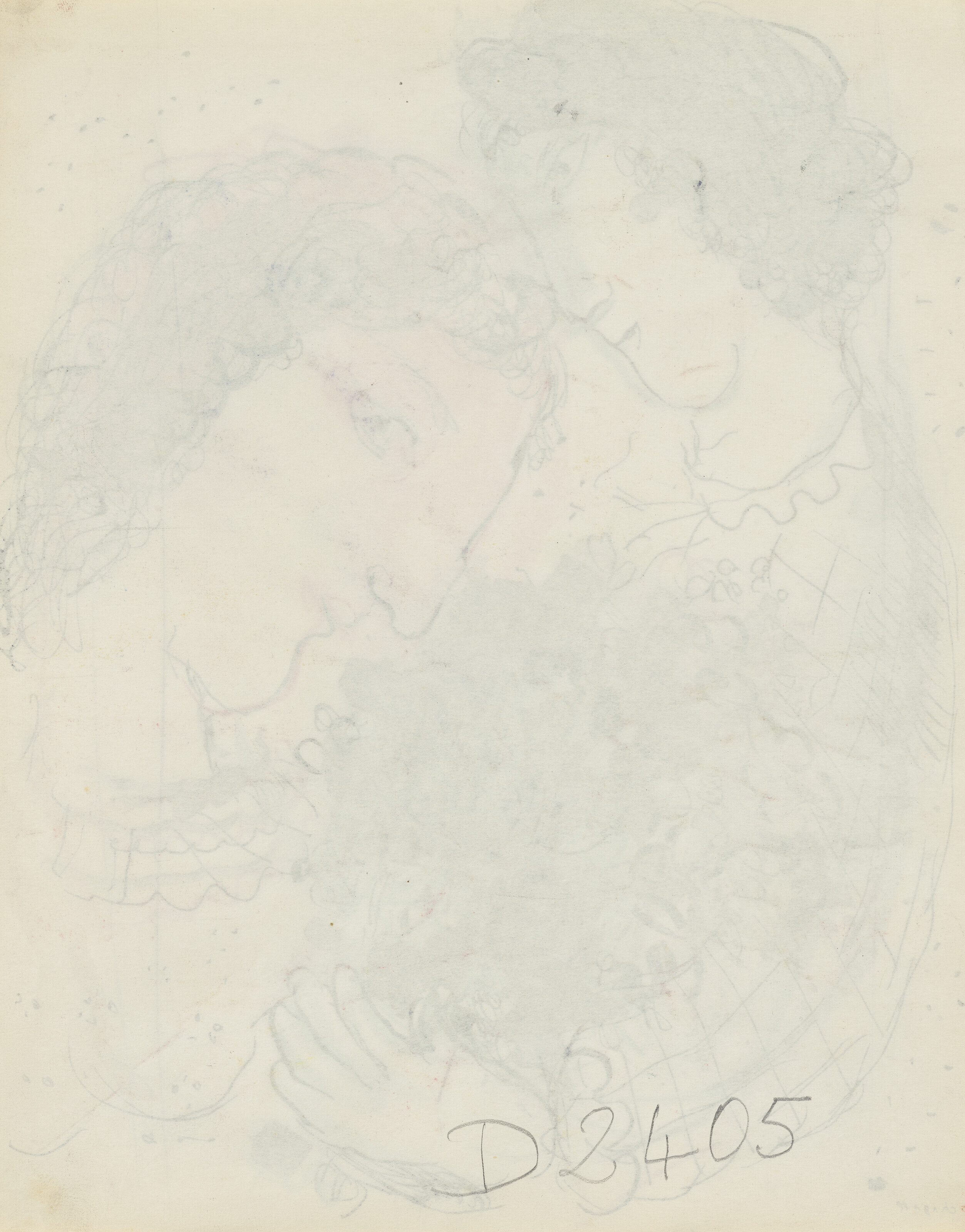 Marc Chagall — Любовь между профилями, зелеными и розовыми, изображение 3