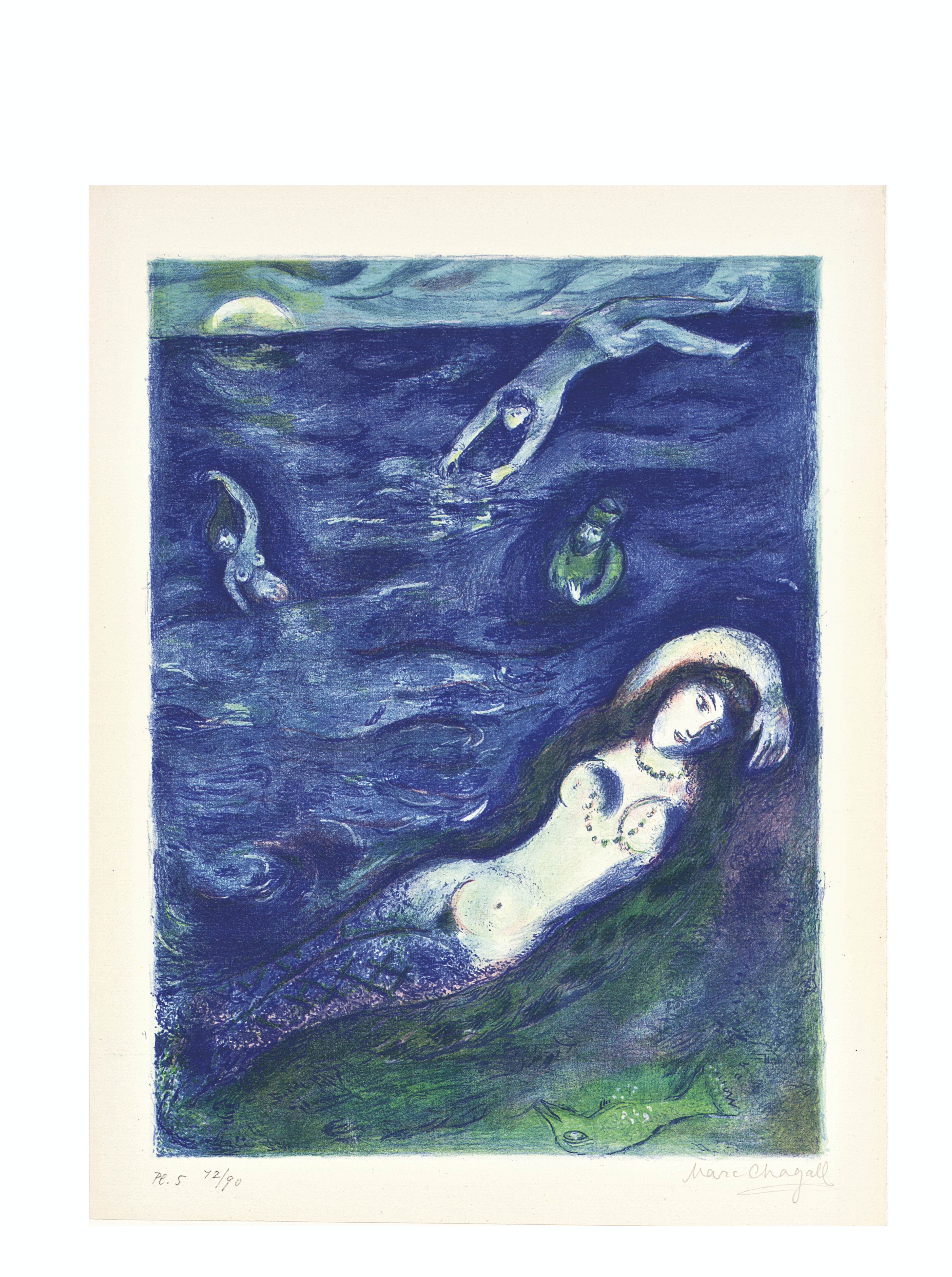 Marc Chagall — Четыре сказки из "Тысячи и одной ночи", издательство "Пантеон Букс", Нью-Йорк, 1948, изображение 7