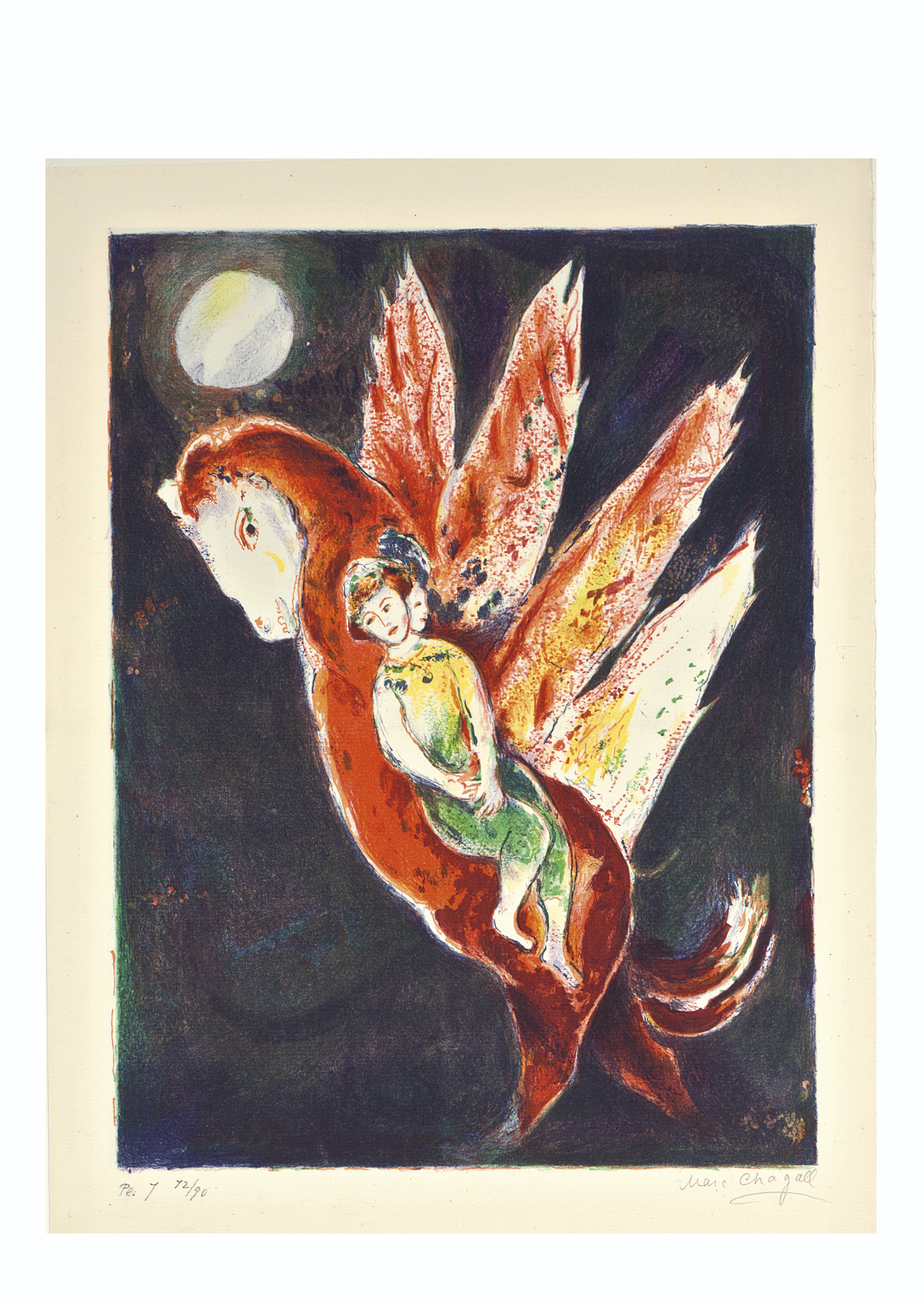 Marc Chagall — Четыре сказки из "Тысячи и одной ночи", издательство "Пантеон Букс", Нью-Йорк, 1948, изображение 9