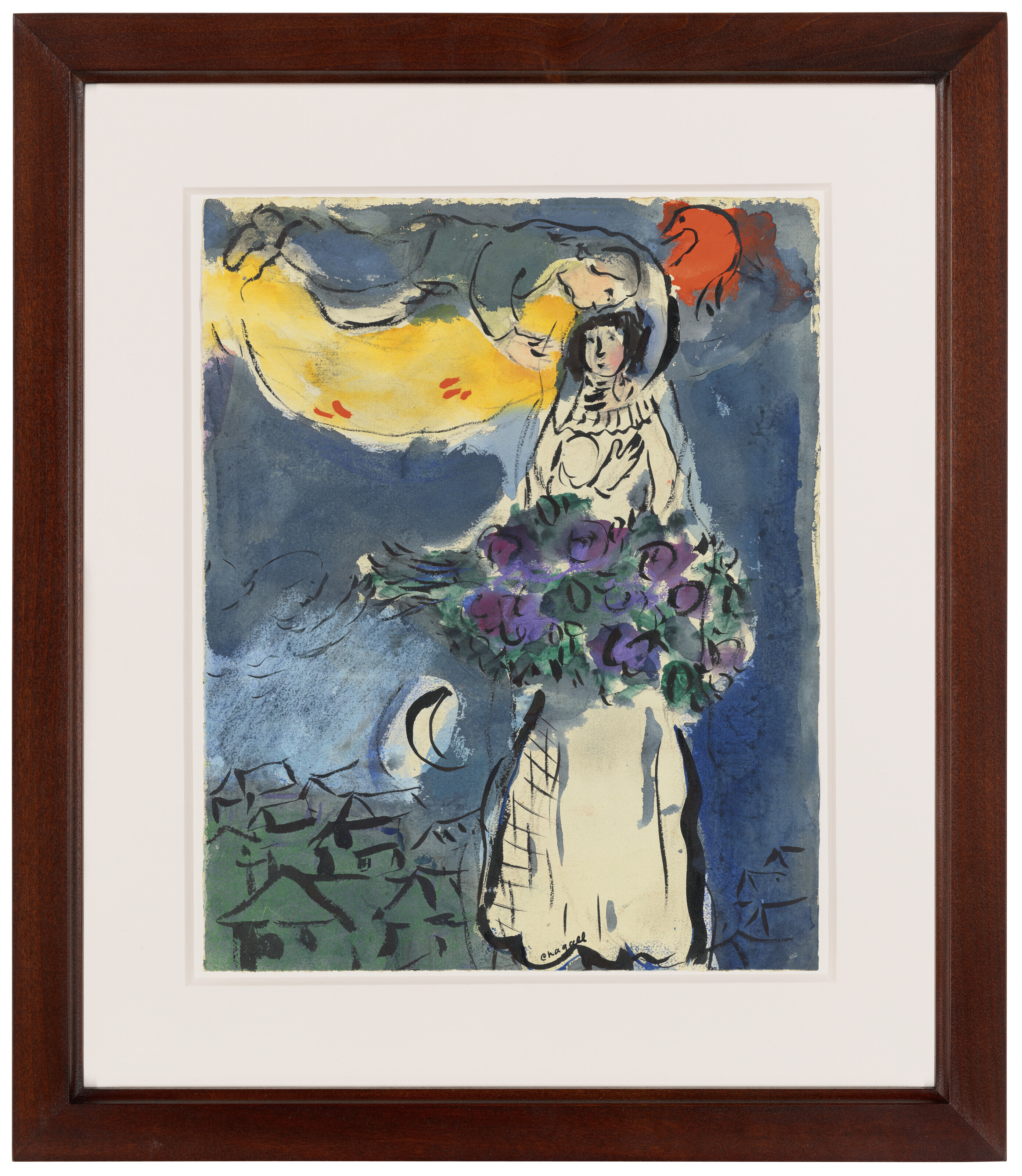 Marc Chagall — Этюд для румян "Солей", изображение 2