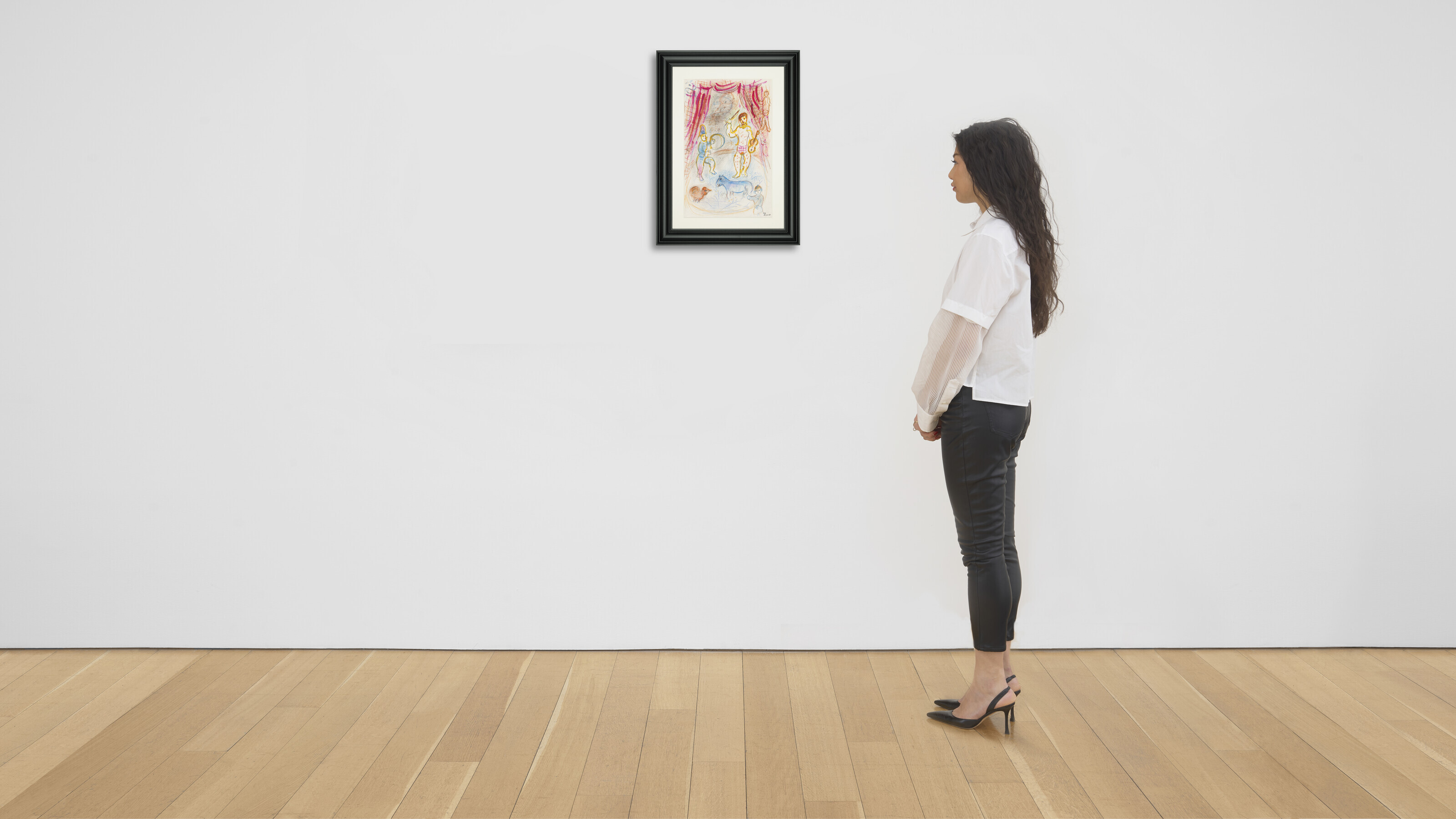 Marc Chagall — Музыканты, жонглеры и аниматоры цирка, изображение 3