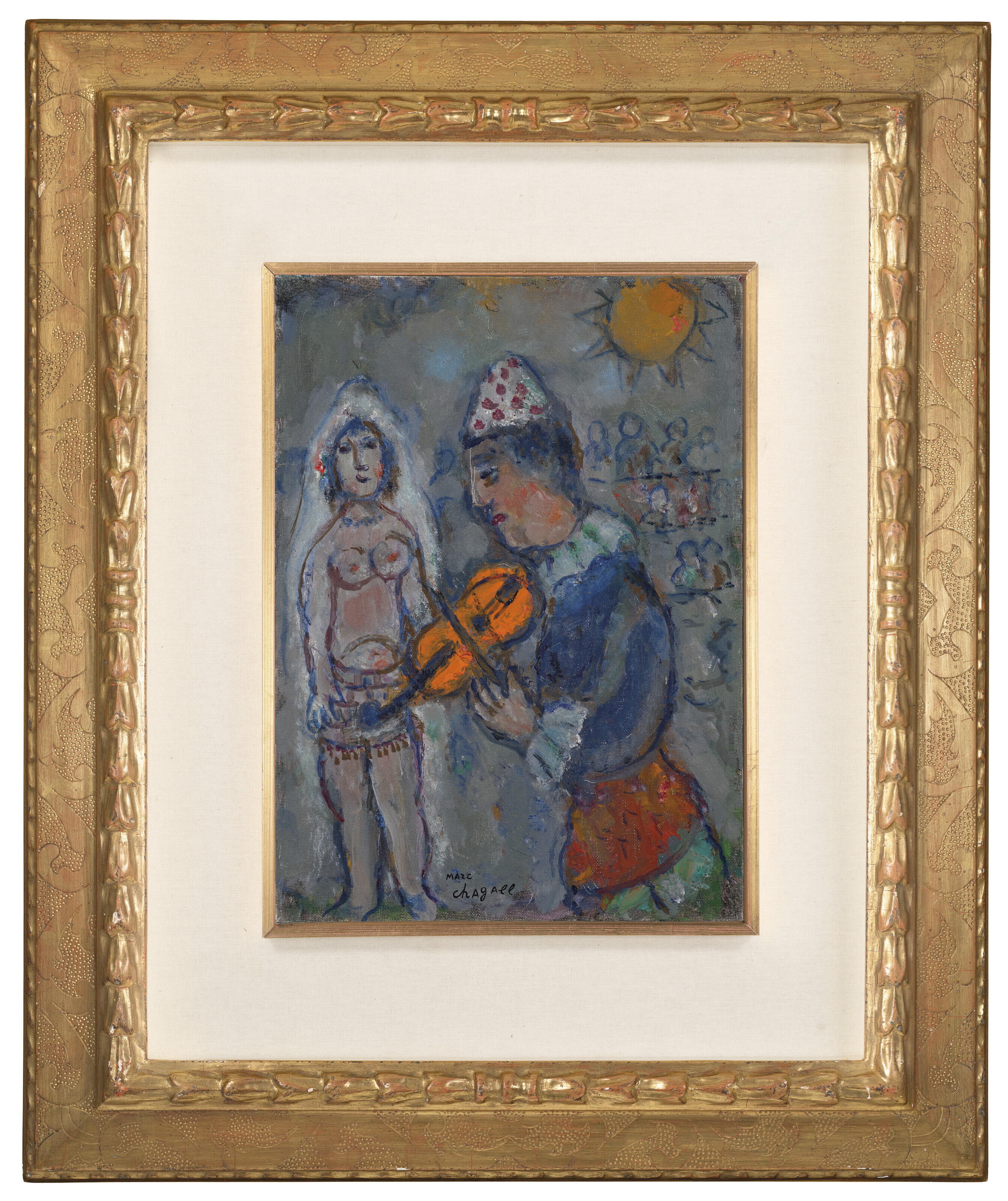 Marc Chagall — Клоун с фиалковым апельсином, изображение 2