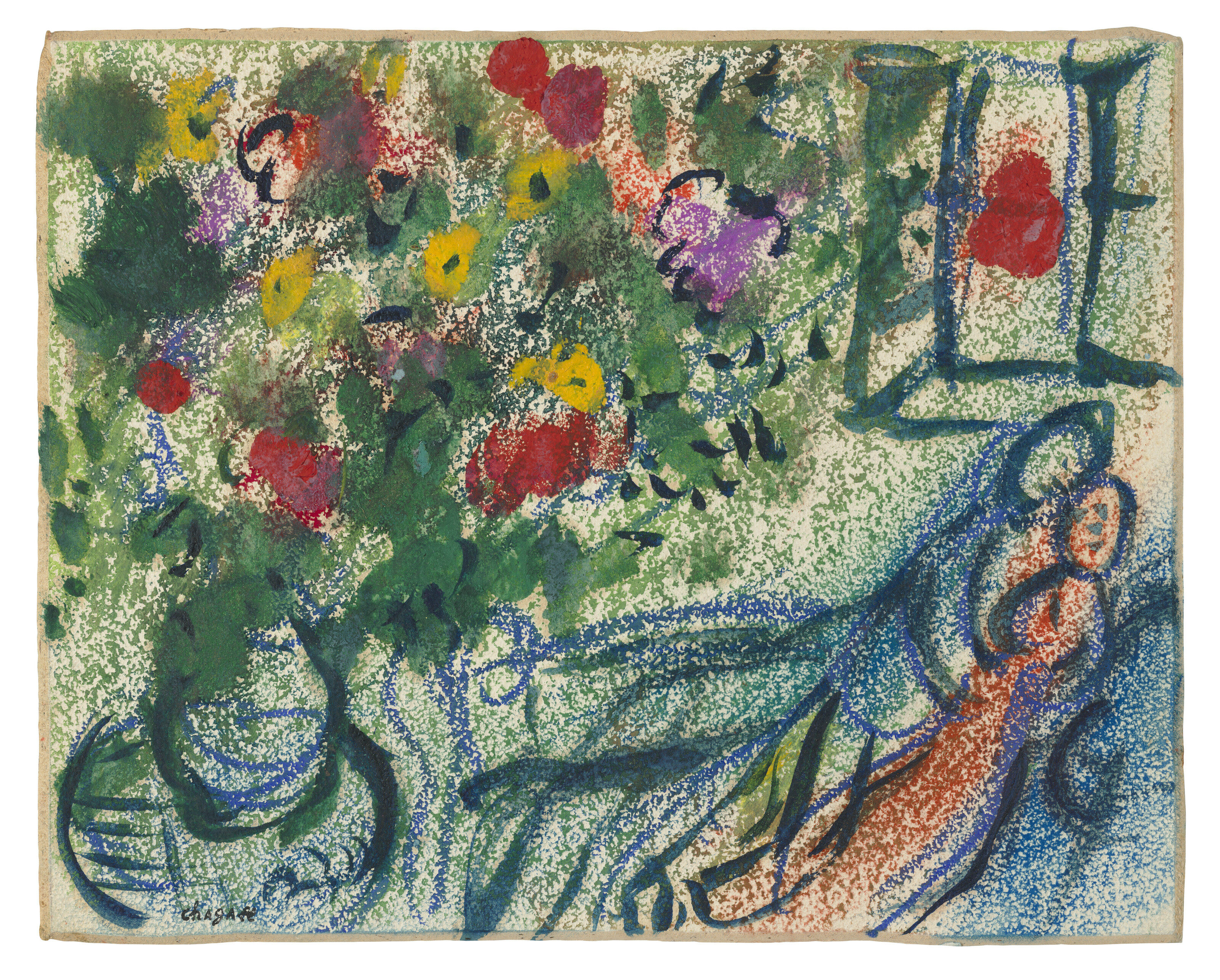 Marc Chagall — Букет и любовь из-за угла, изображение 2