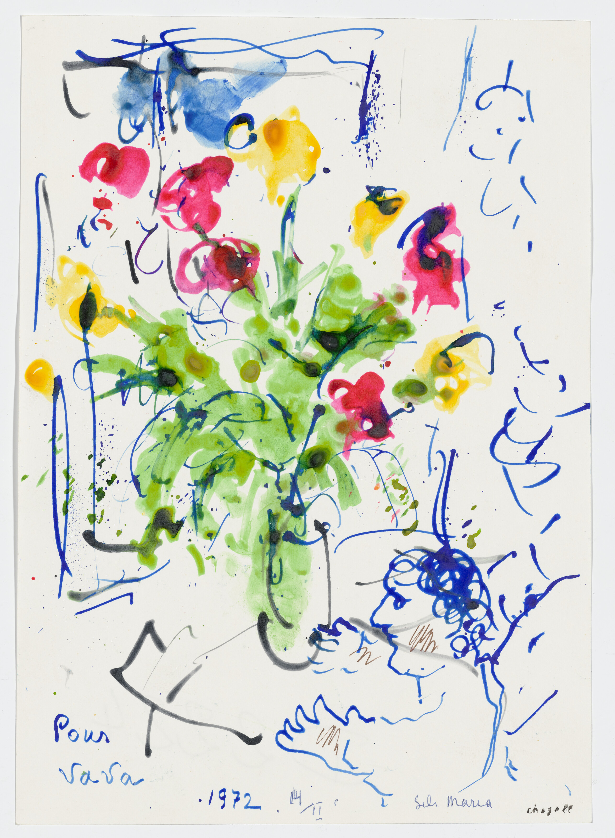 Marc Chagall — Букет из сельдерея и Вавы, изображение 3