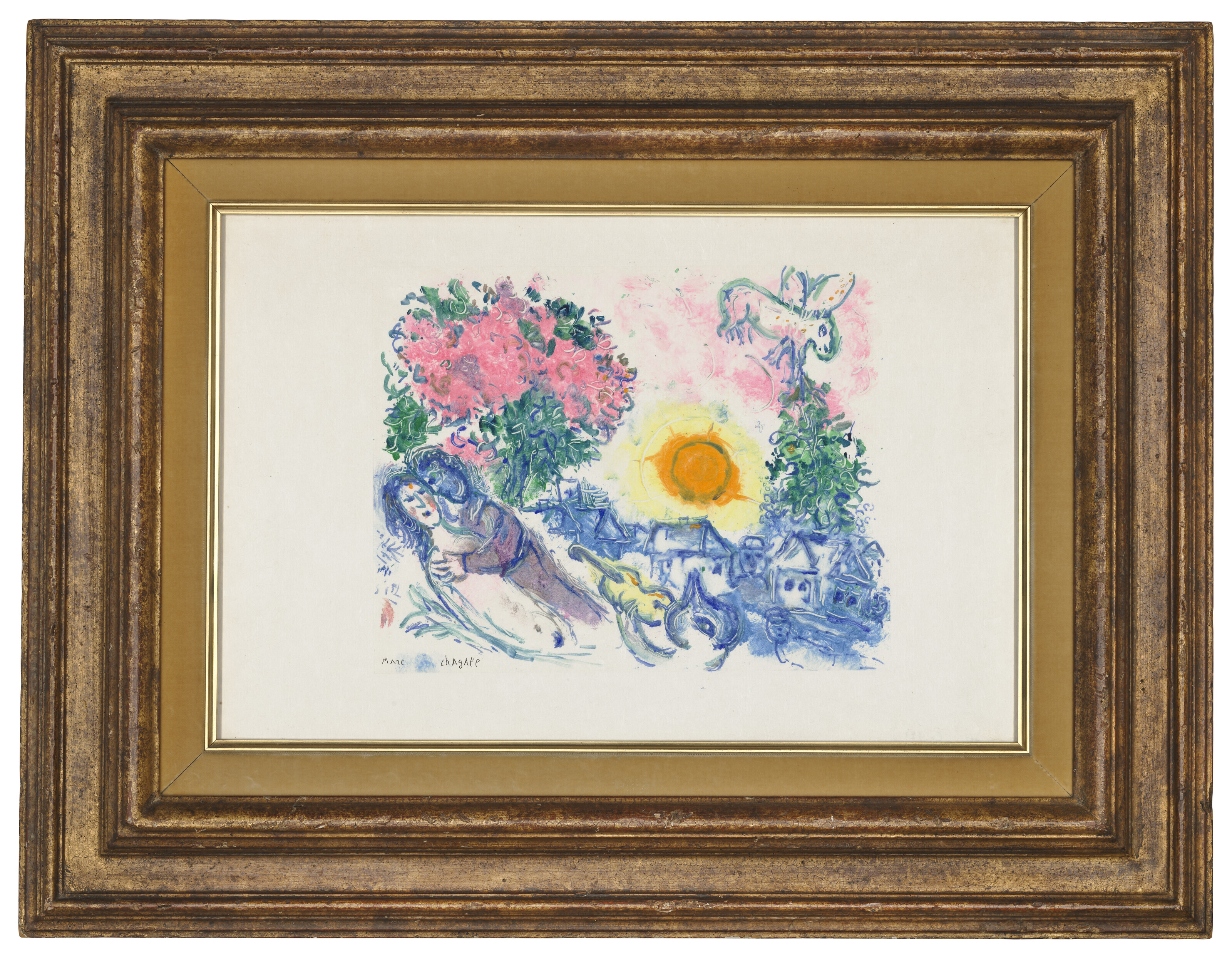 Marc Chagall — Любовь в карете дю Солей, изображение 2