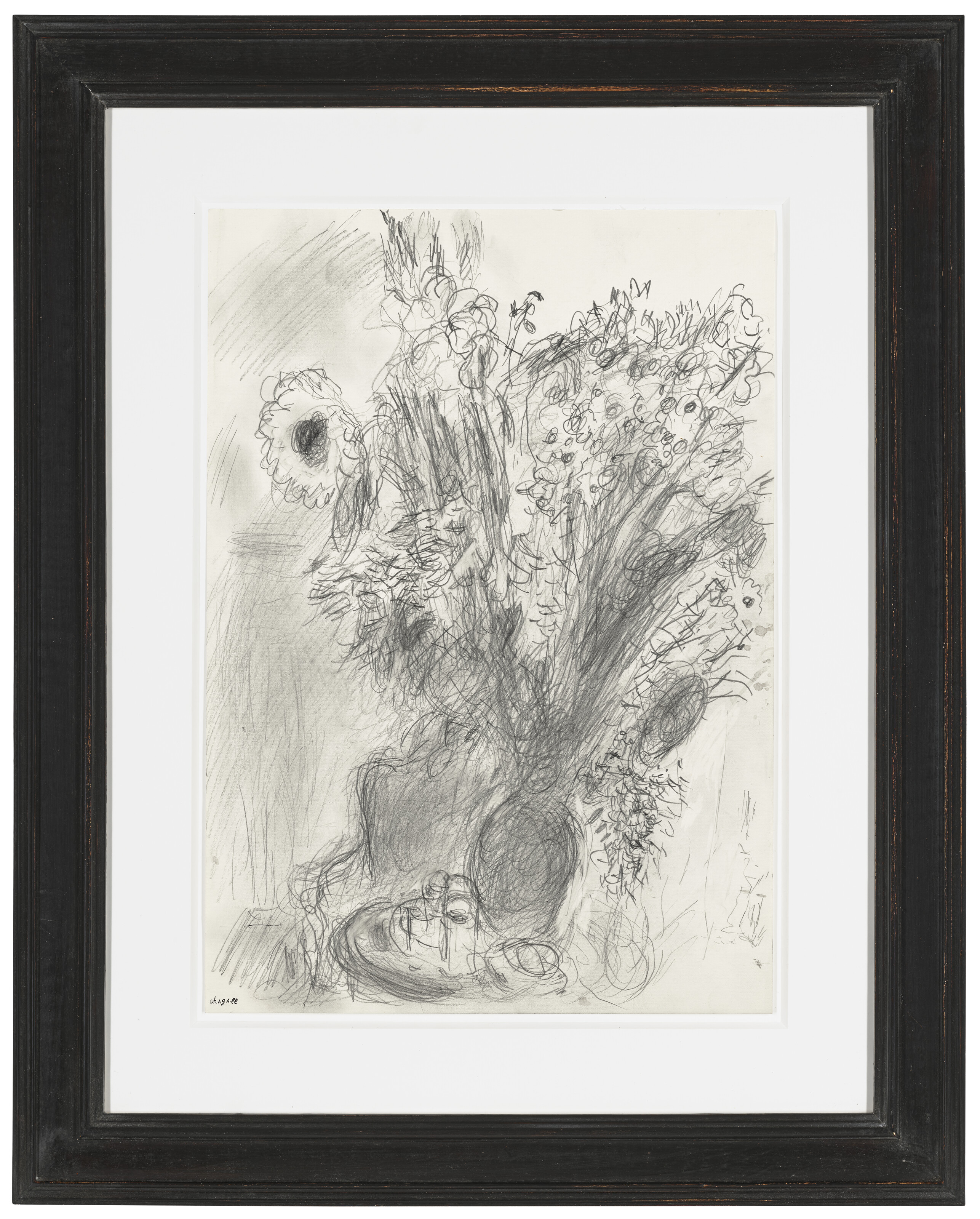 Marc Chagall — Интерьер с букетом цветов в турне, изображение 2