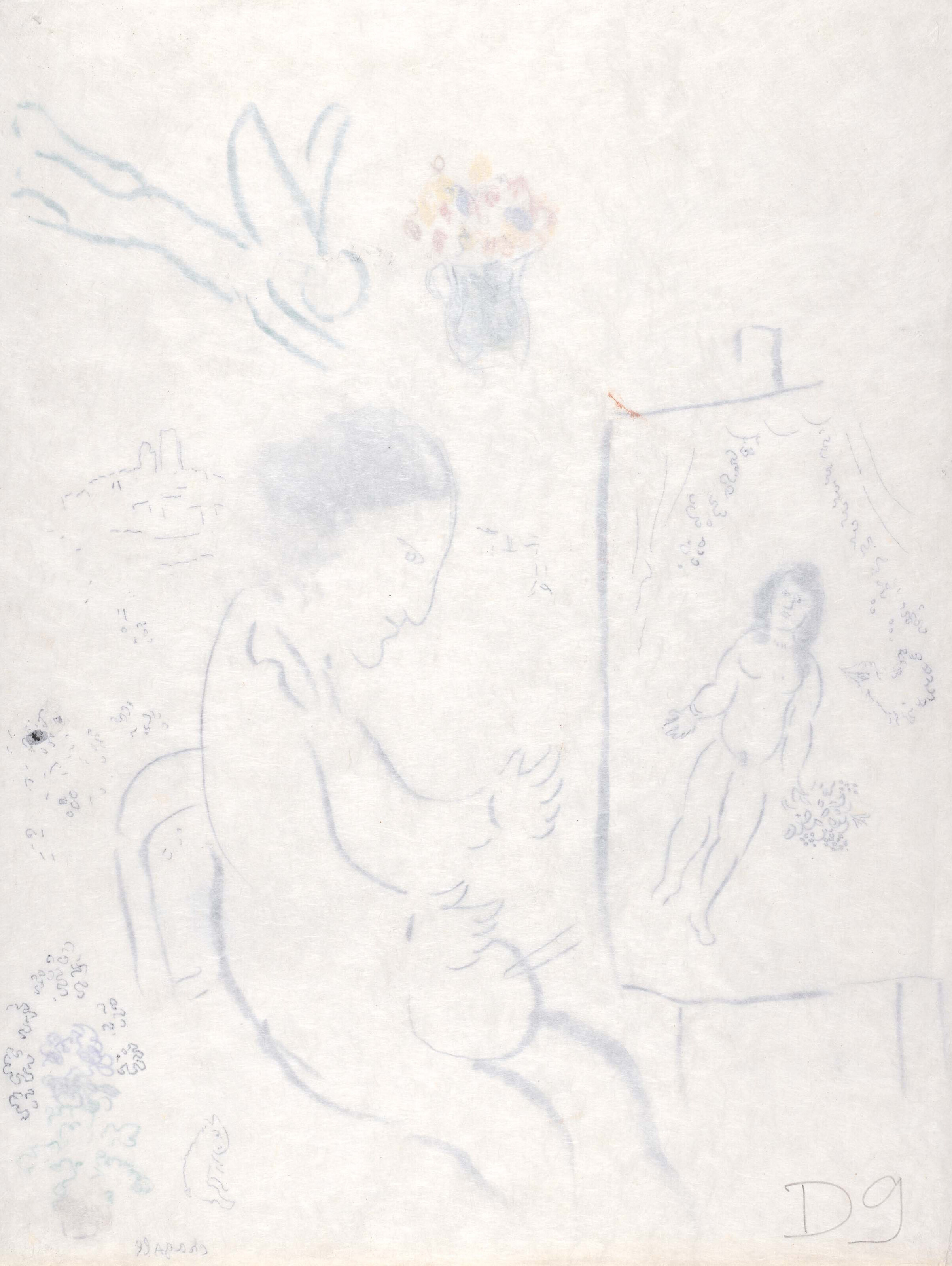 Marc Chagall — Любовь к кавалеру и сыну ну, изображение 3