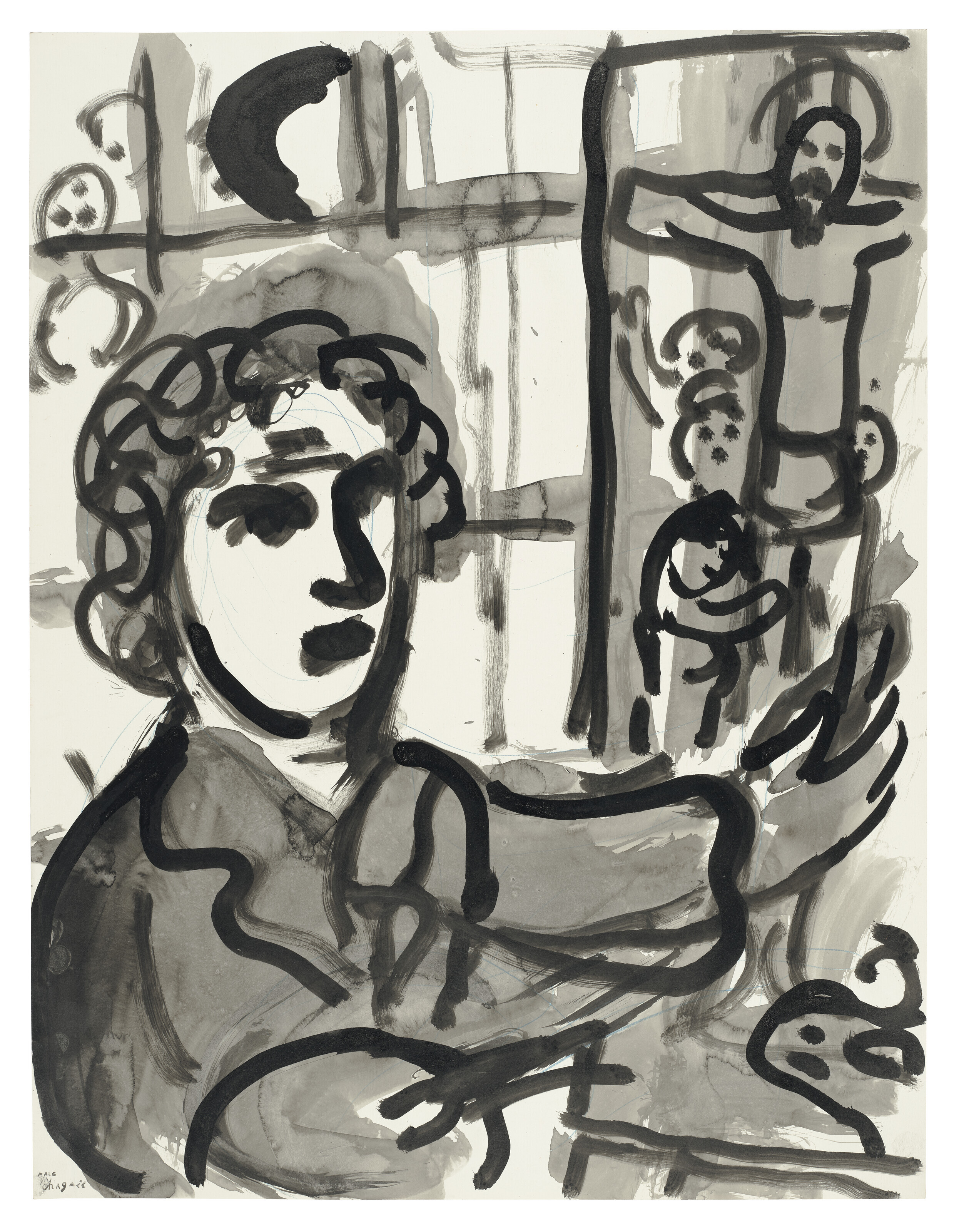 Marc Chagall — Видение и распятие