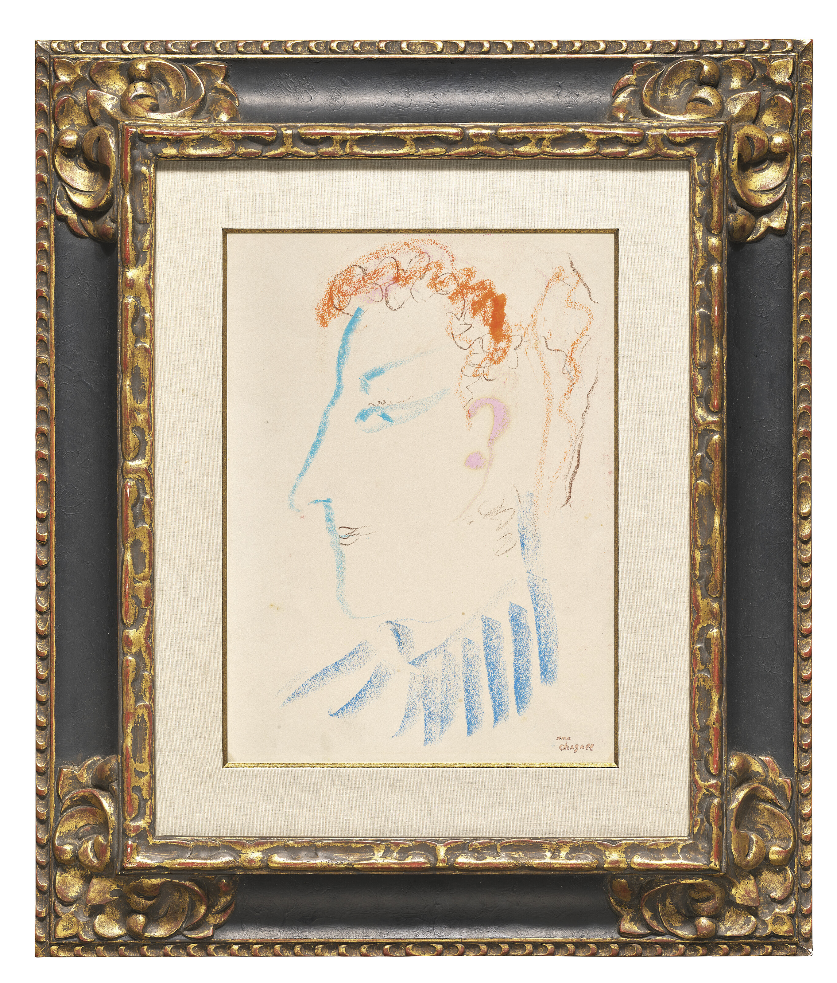 Marc Chagall — Автопортрет в профиле, изображение 4