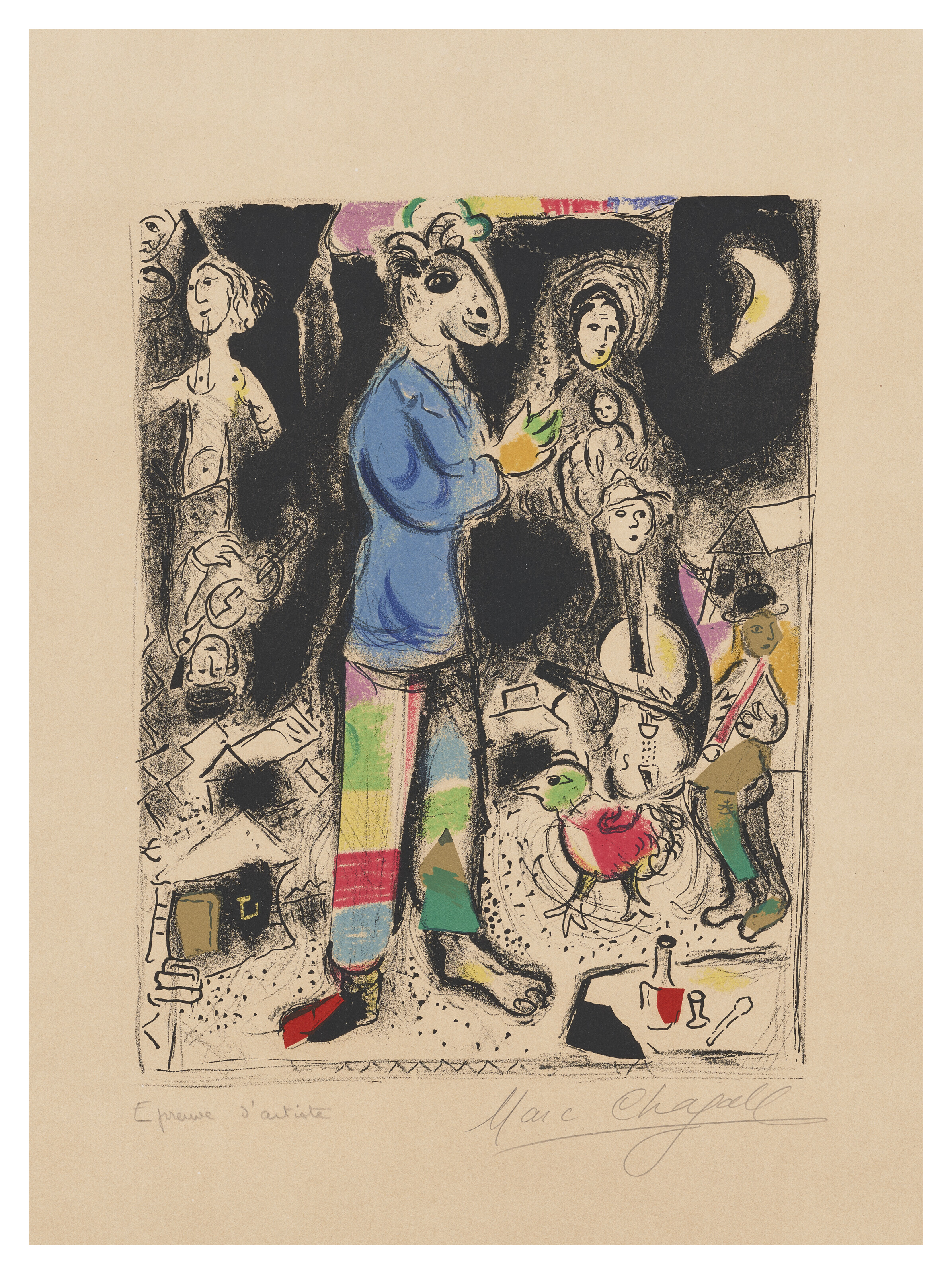 Marc Chagall — Пейсан на скрипке