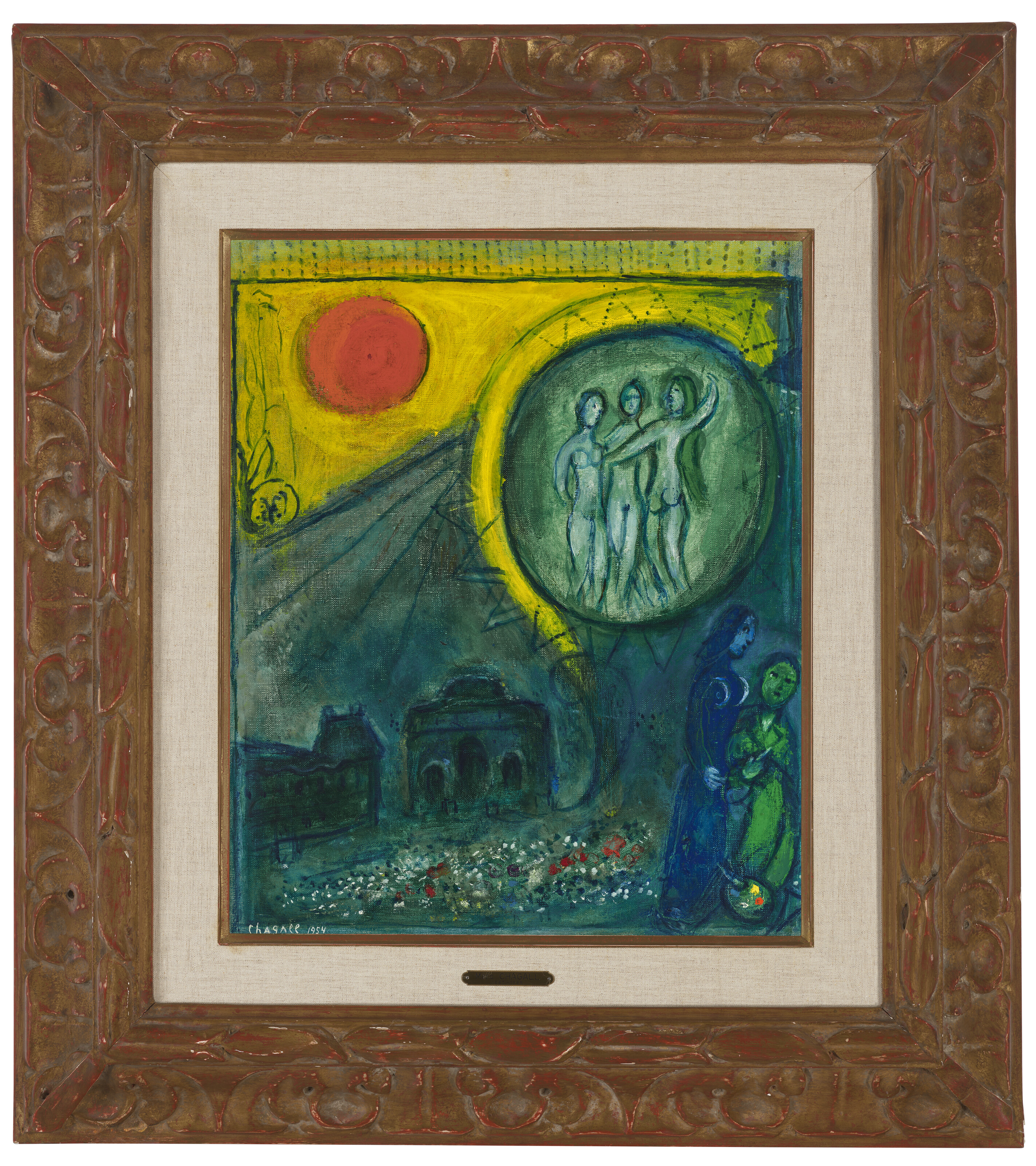 Marc Chagall — Карусель Лувра, этюд, изображение 3