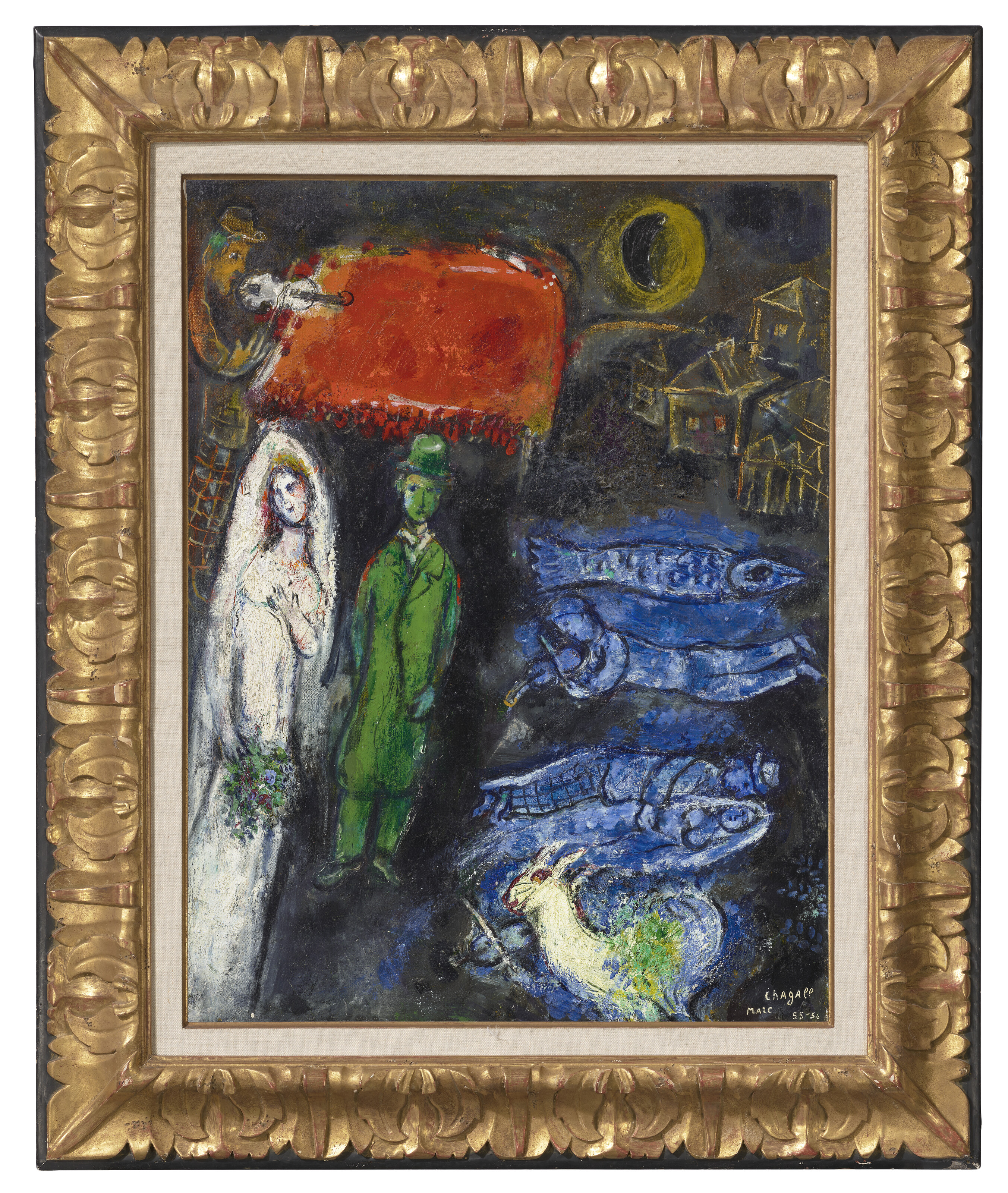 Marc Chagall — Свадьба с пуассонами, изображение 3