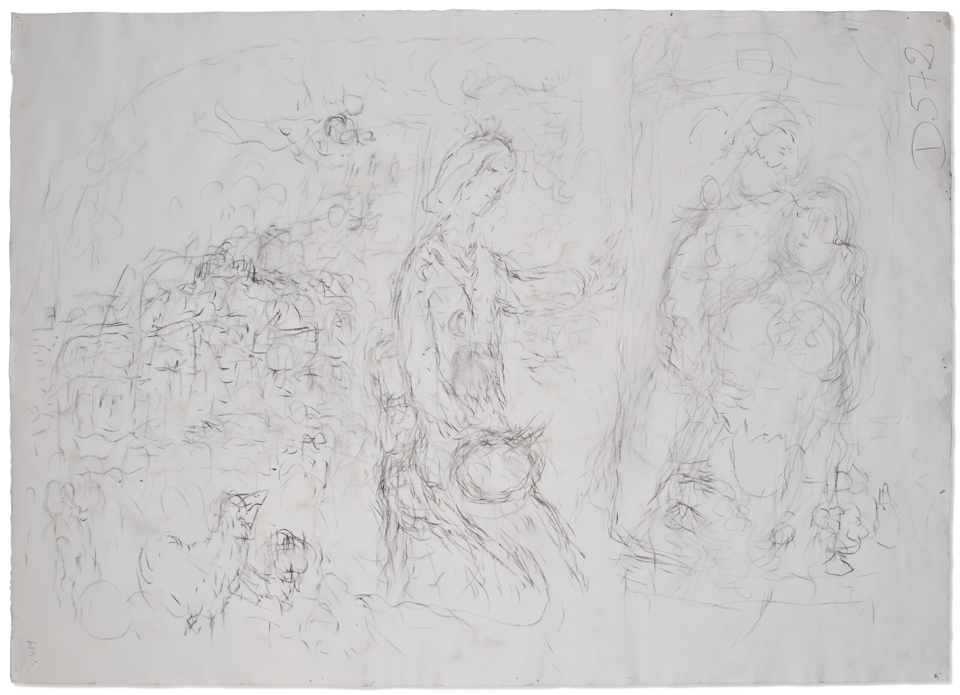 Marc Chagall — Деревенский праздник для марийцев ( справа ); Свадьба супругов и сына ( сзади ), изображение 3