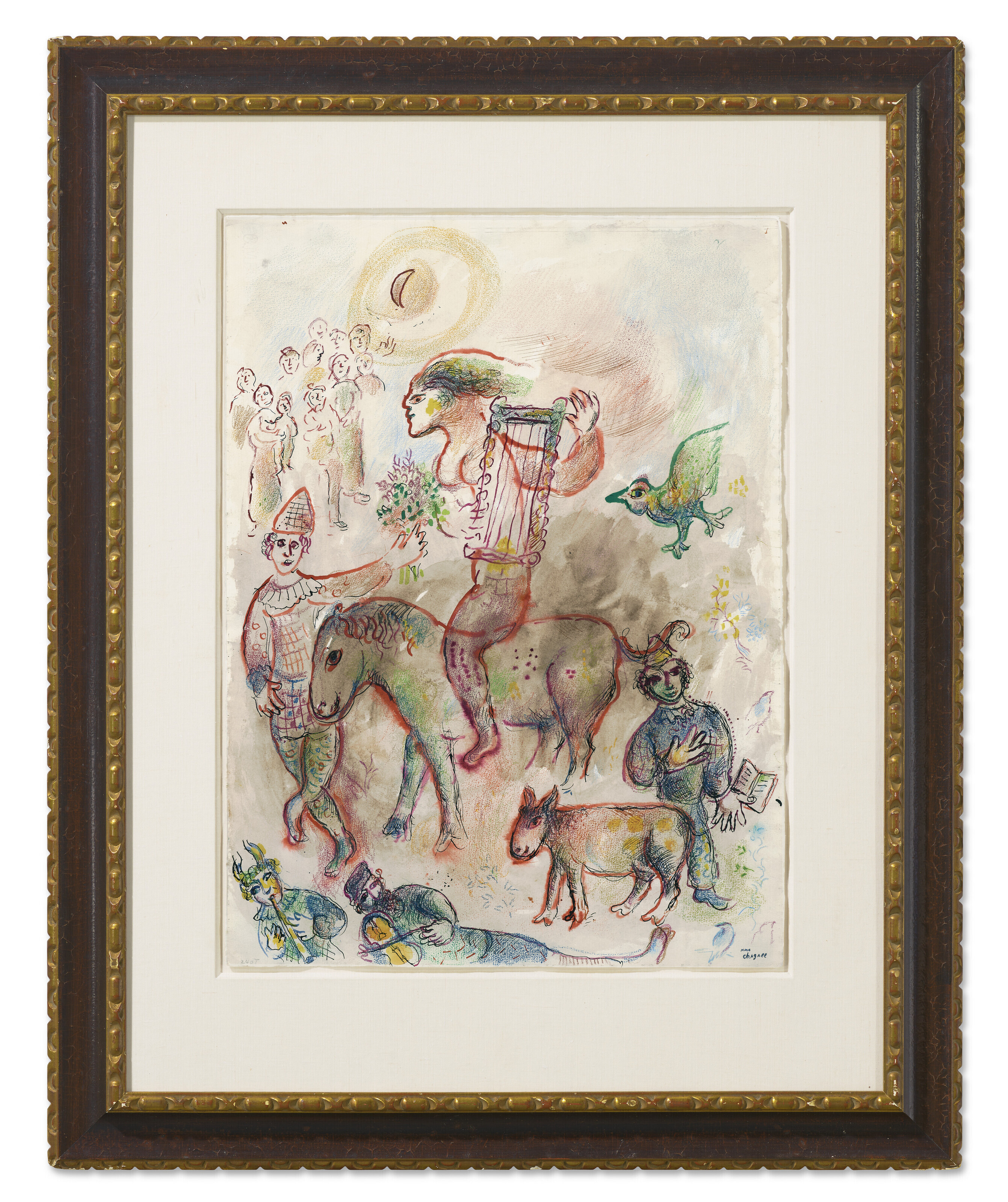 Marc Chagall — Игра на лире, изображение 2