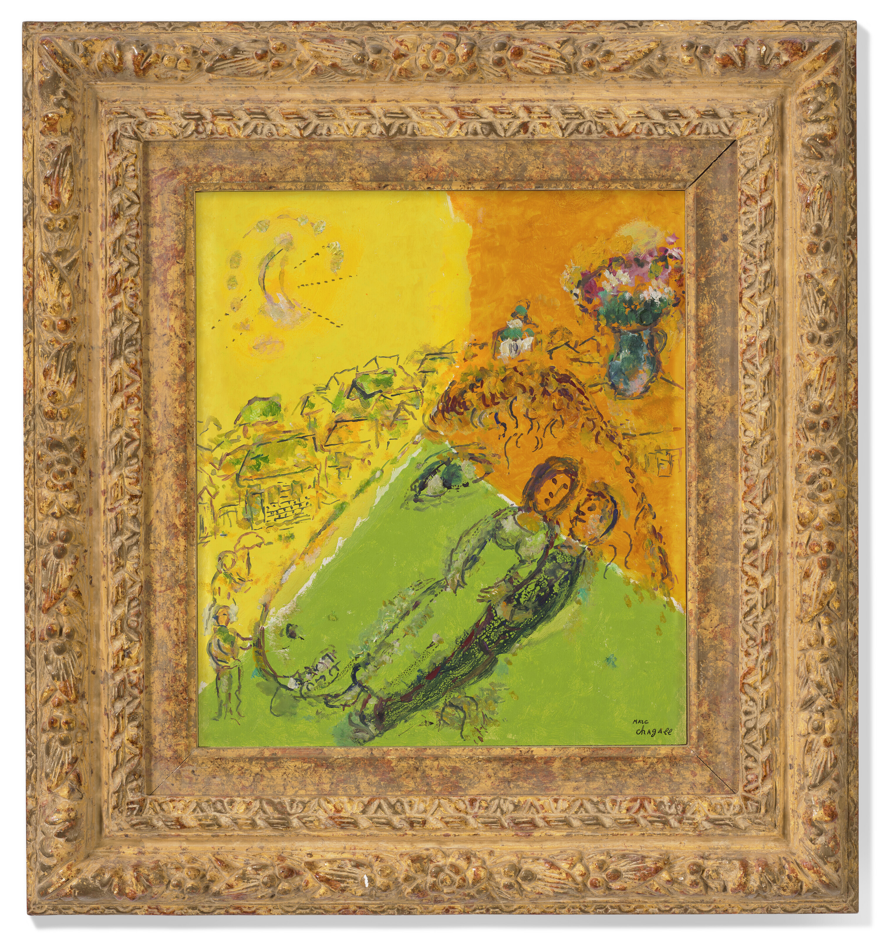 Marc Chagall — Пара танцует в профиль на одном, изображение 2