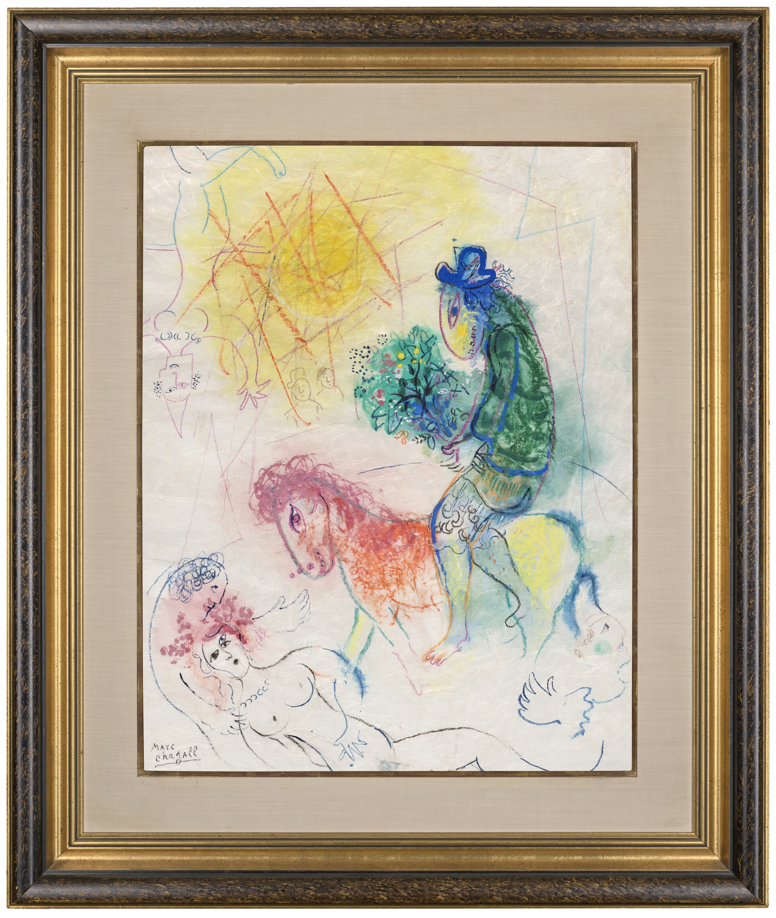 Marc Chagall — Акробат в красном костюме, изображение 2