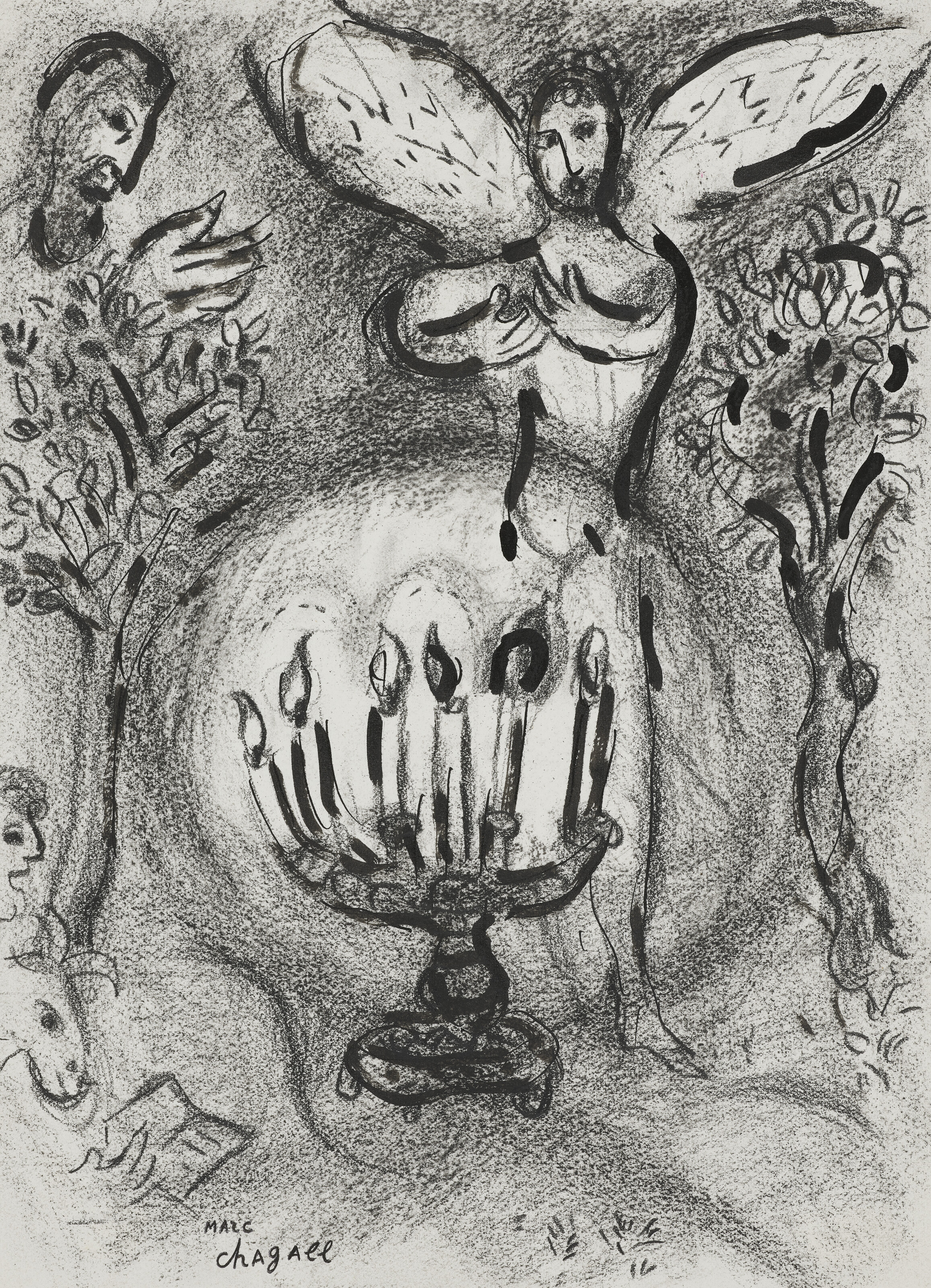 Marc Chagall — Захариил ведет переговоры с другими людьми