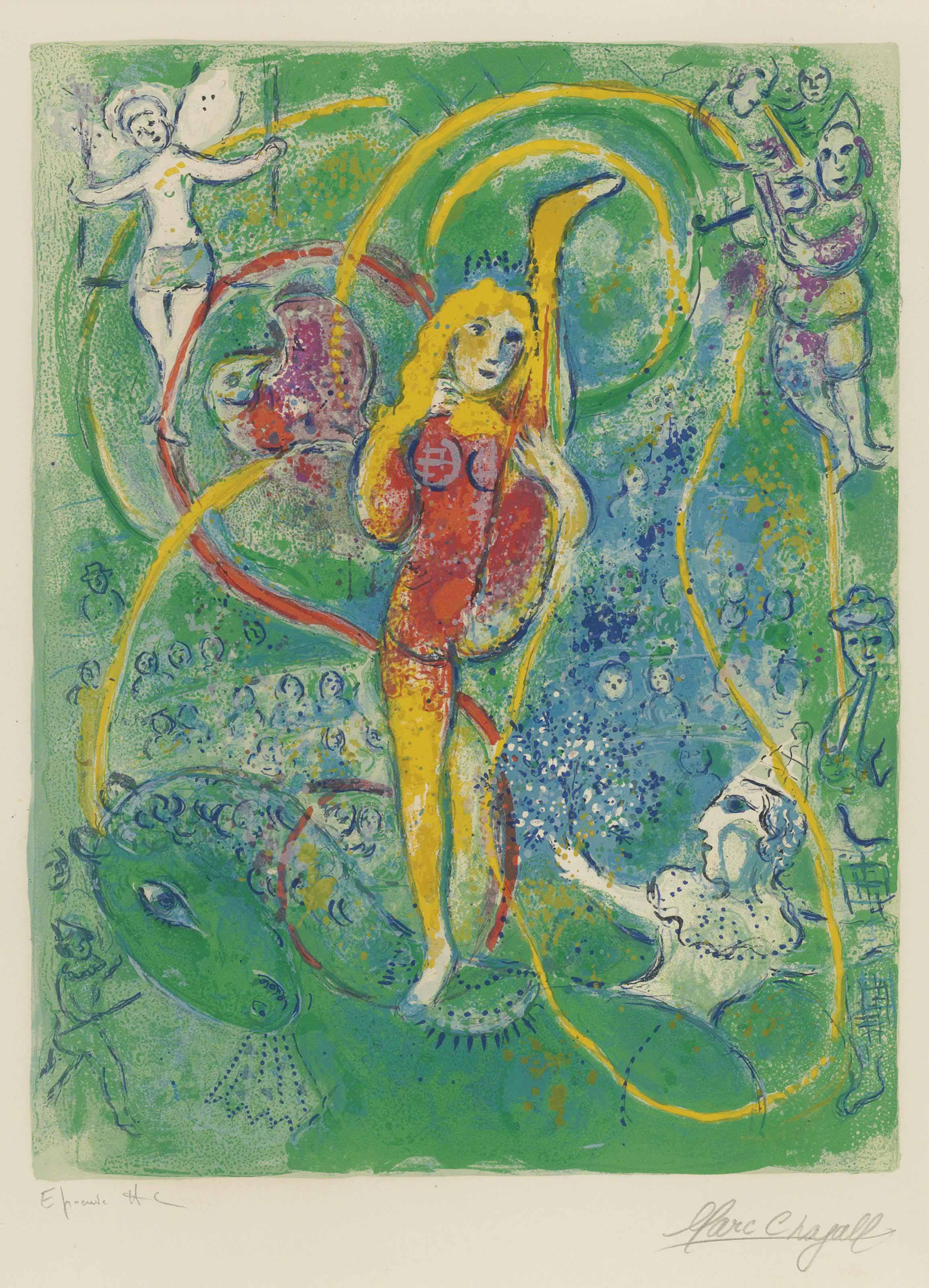 Marc Chagall — Одна тарелка, от: Le Cirque