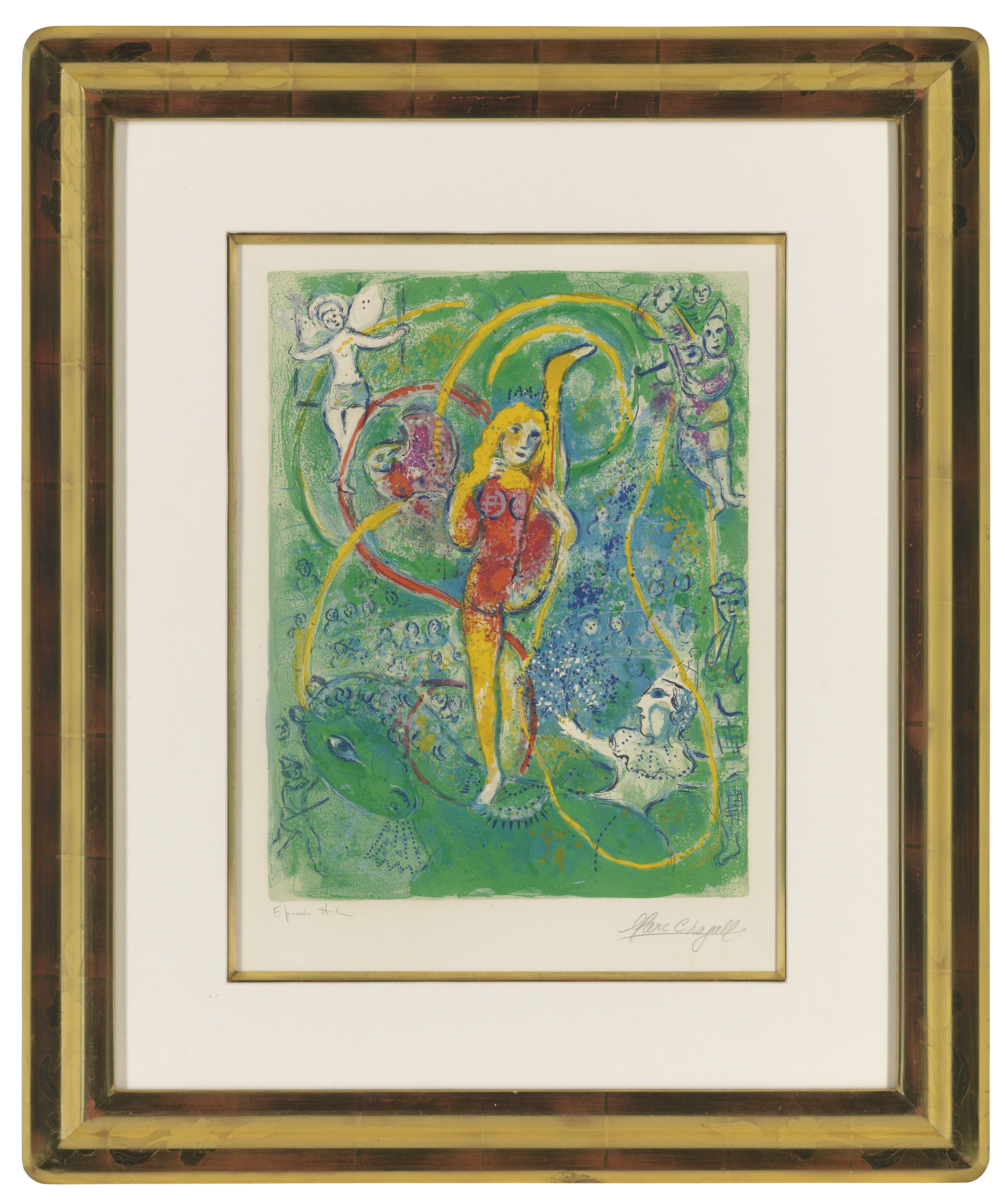 Marc Chagall — Одна тарелка, от: Le Cirque, изображение 2