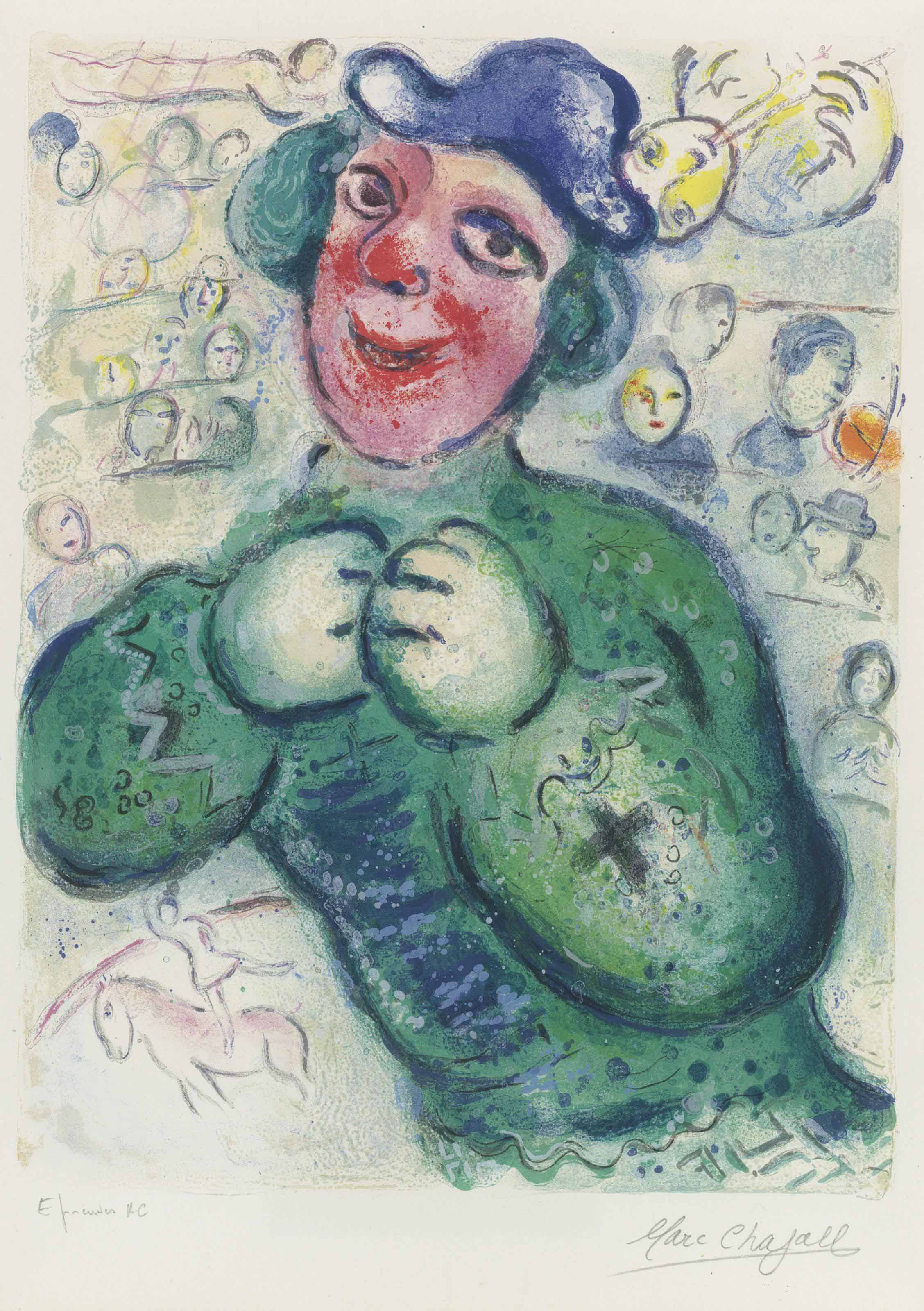 Marc Chagall — Одна тарелка, от: Le Cirque
