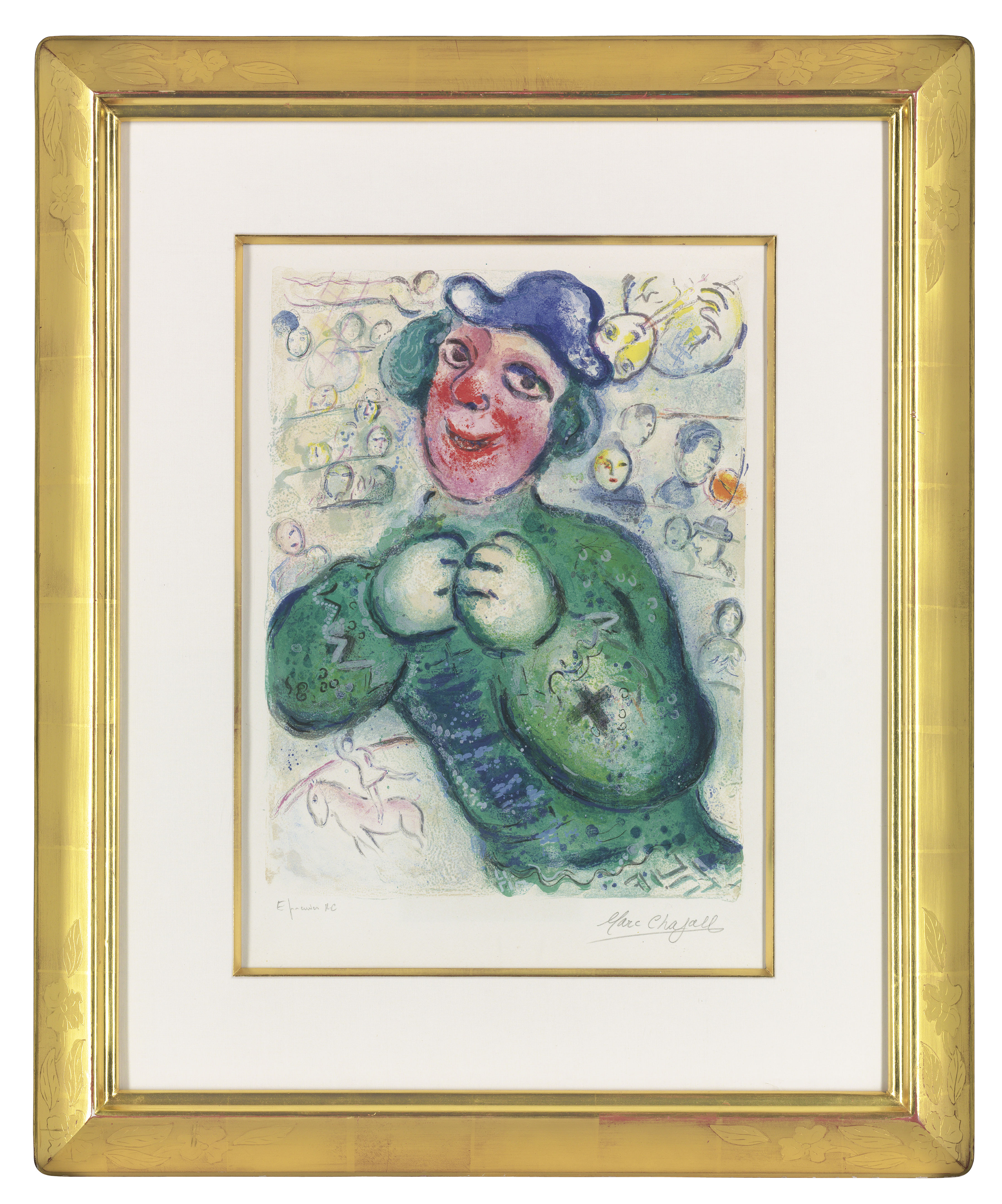 Marc Chagall — Одна тарелка, от: Le Cirque, изображение 2