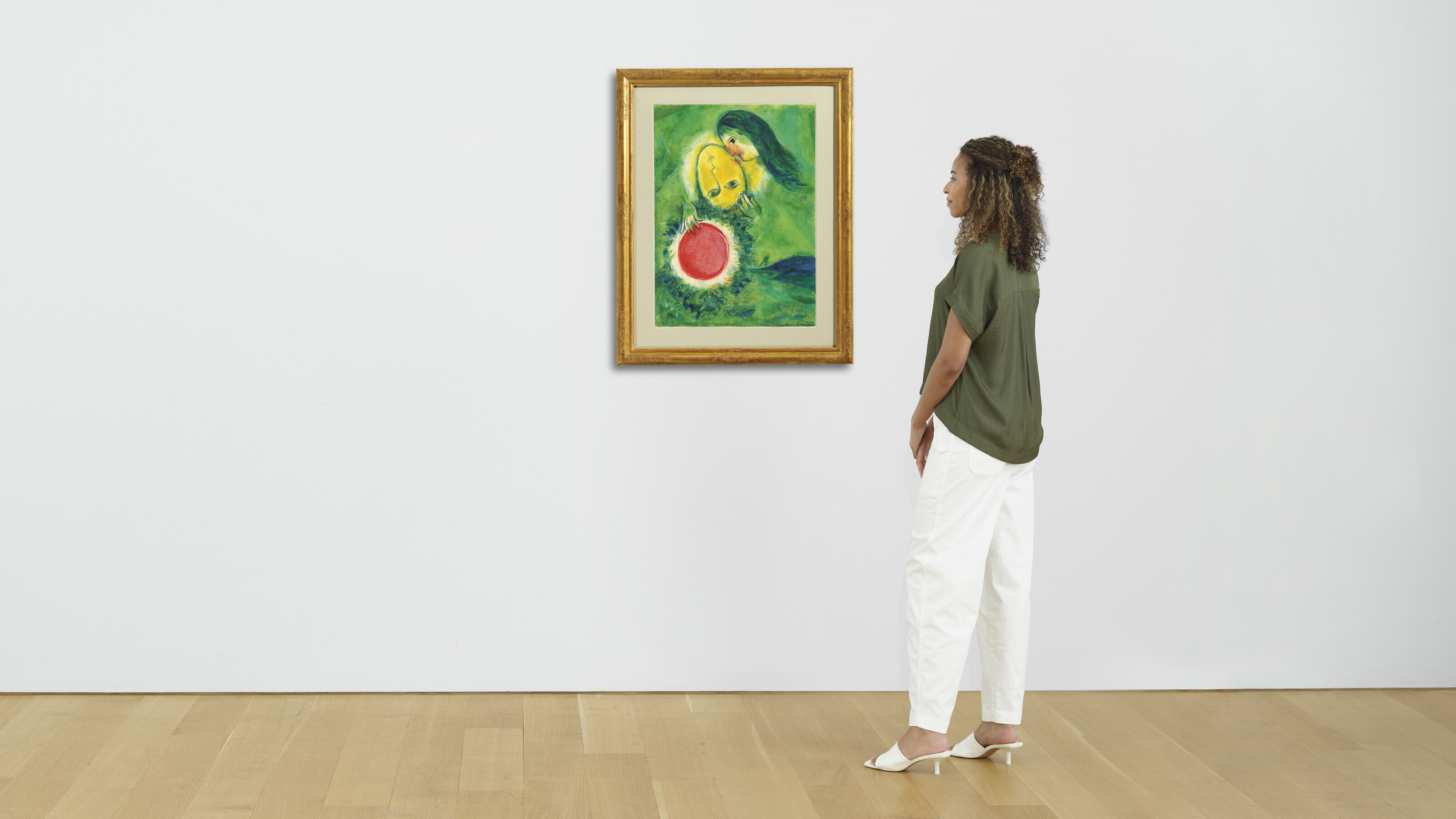 Marc Chagall — Солей на берегу реки или на берегу реки, на вершине Солей в Сен-Жане, изображение 4