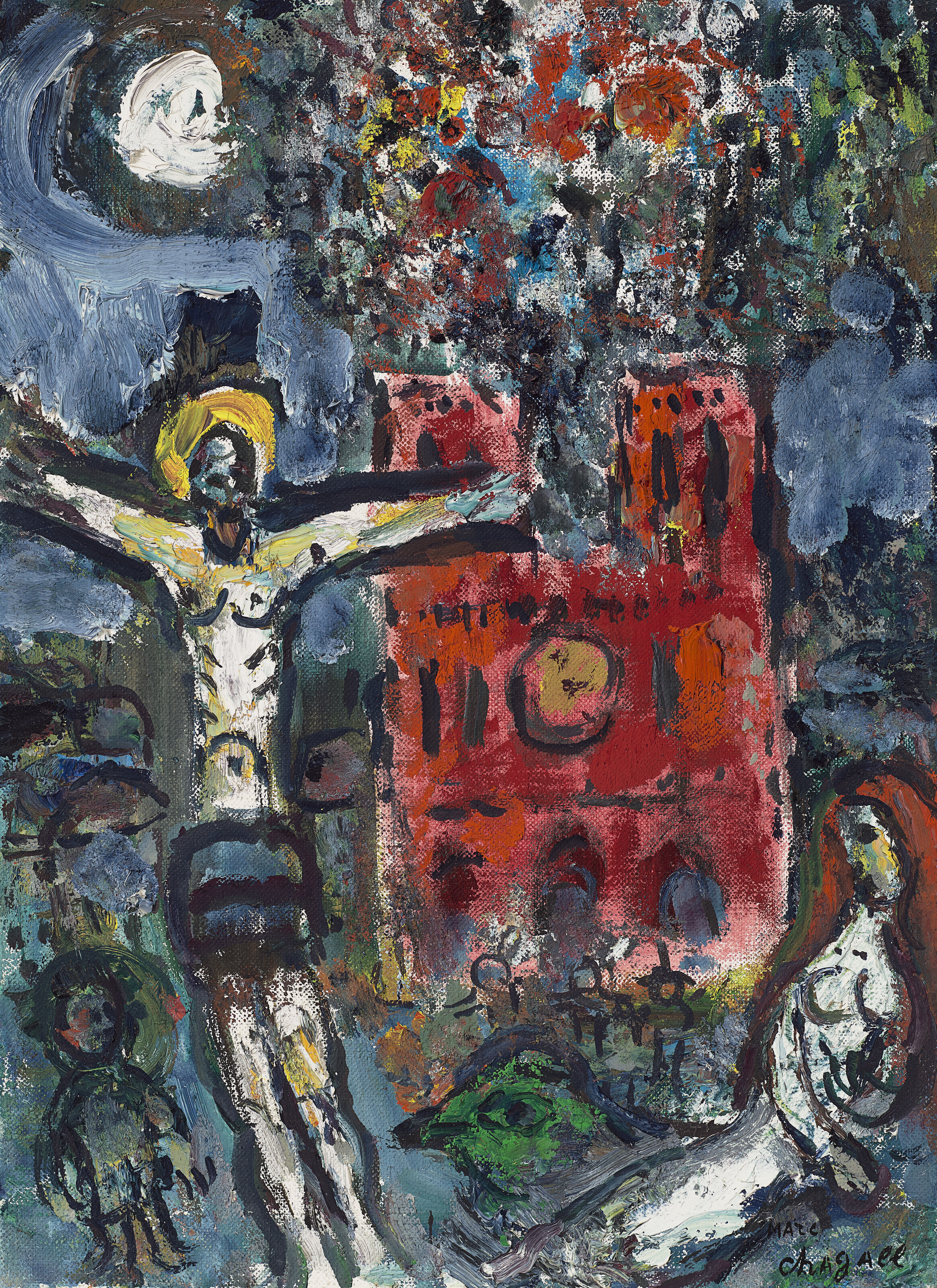 Marc Chagall — Эскиз для картины "Дерево Джессе"
