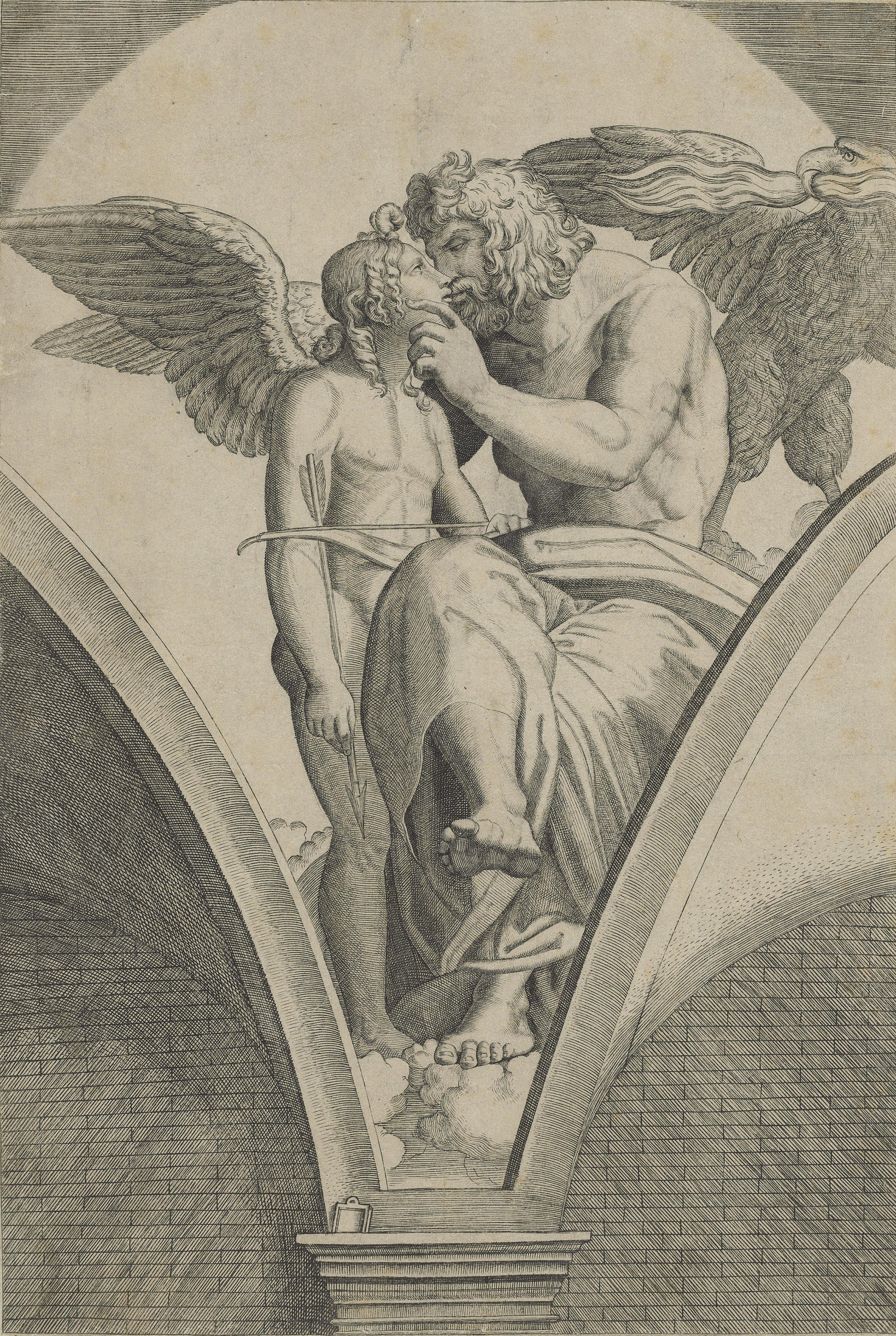 Marcantonio Raimondi — Группа из пяти гравюр