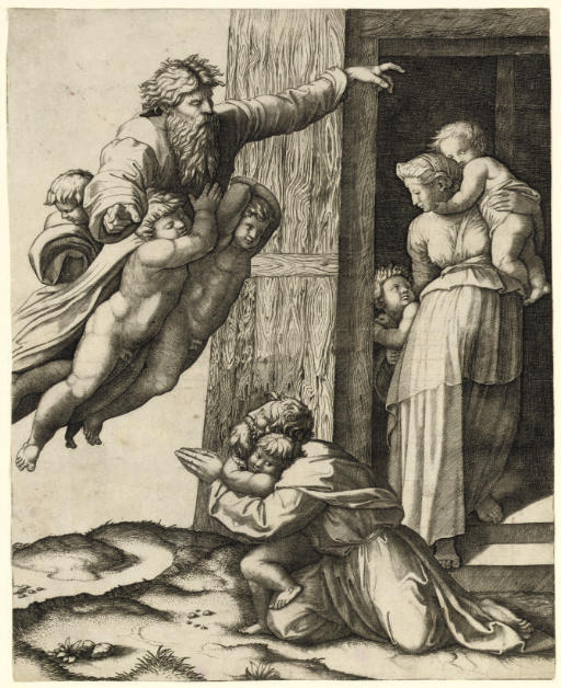 Marcantonio Raimondi — Бог является Ною (ч. 3; Сапожник и Браун, 24)